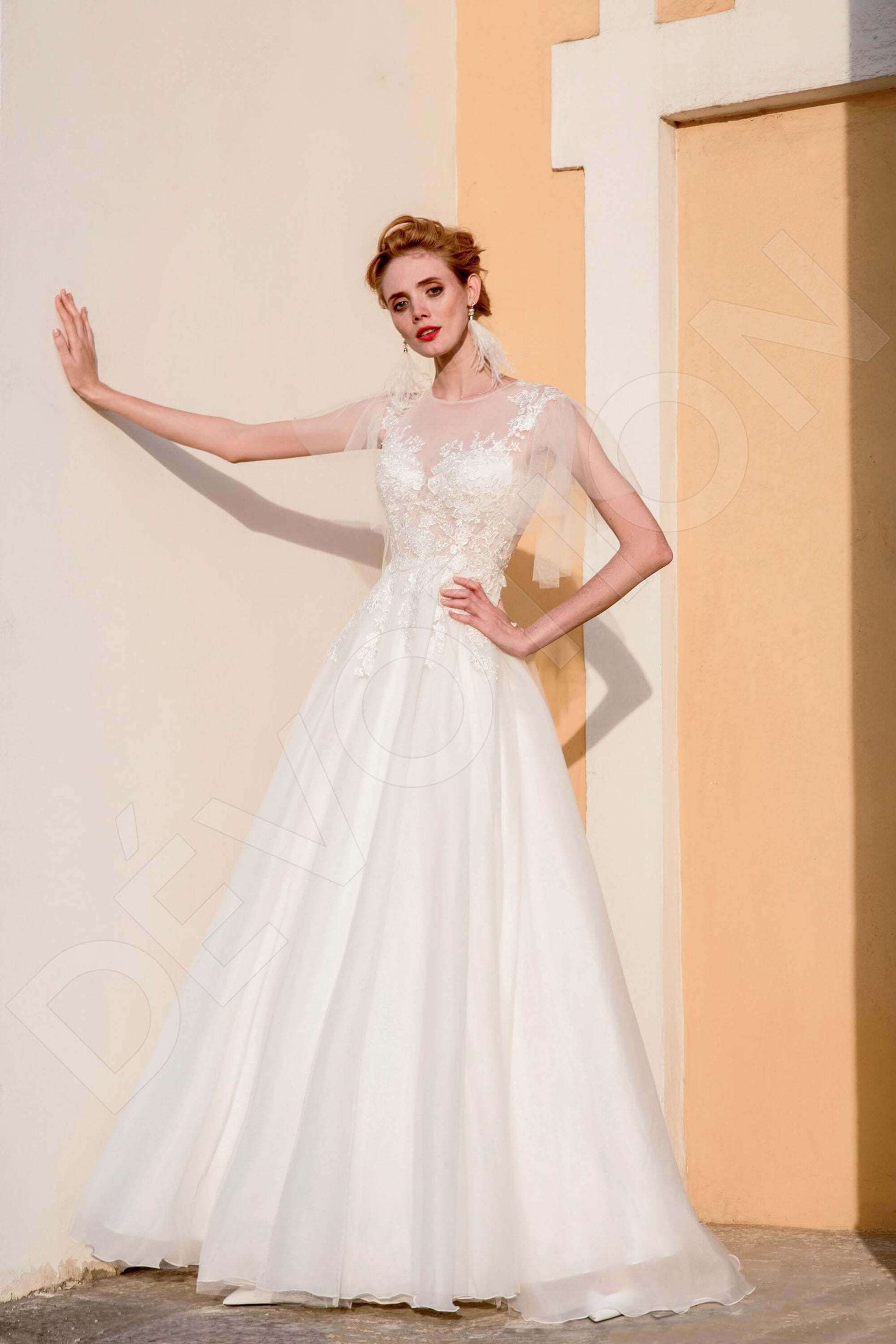 Teonilla Princess/Ball Gown Jewel Lightivory Wedding dress