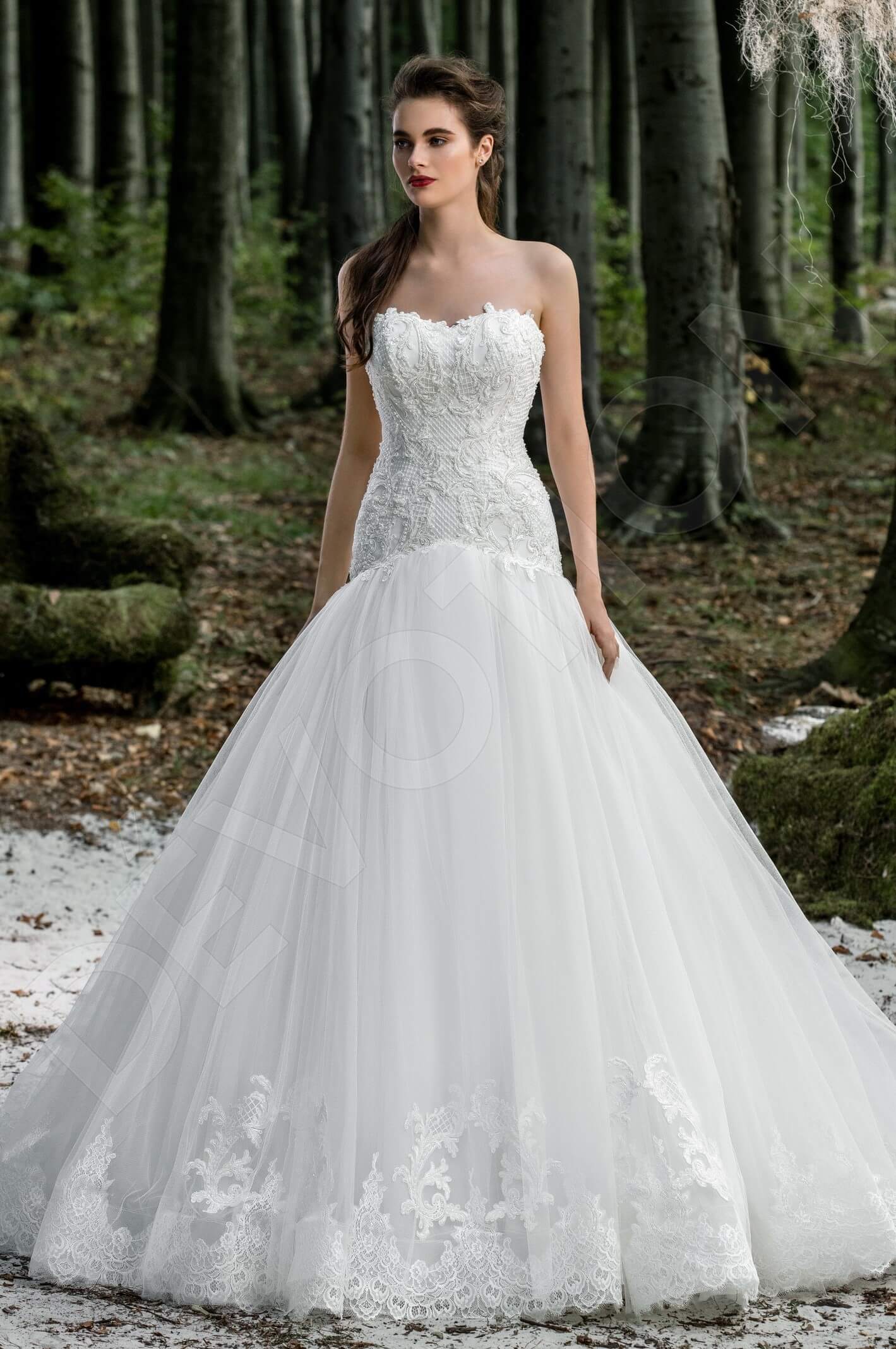 Lille Trumpet/Mermaid Sweetheart Milk Wedding dress