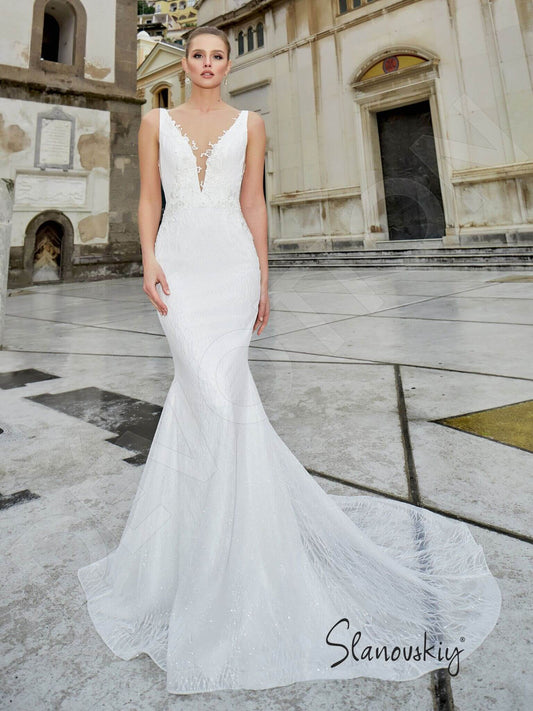 Kaisa Trumpet/Mermaid Illusion Ivory Wedding dress