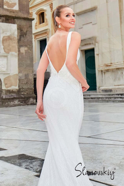 Kaisa Open back Trumpet/Mermaid Sleeveless Wedding Dress 5