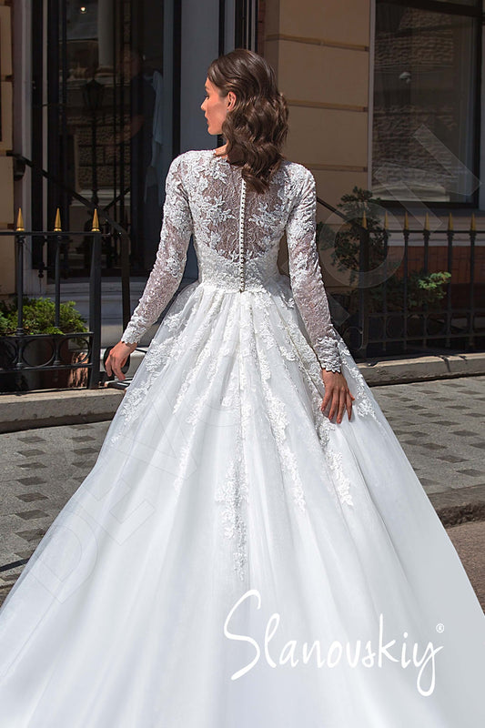 Cecilly Princess/Ball Gown Jewel Ivory Milk Wedding dress