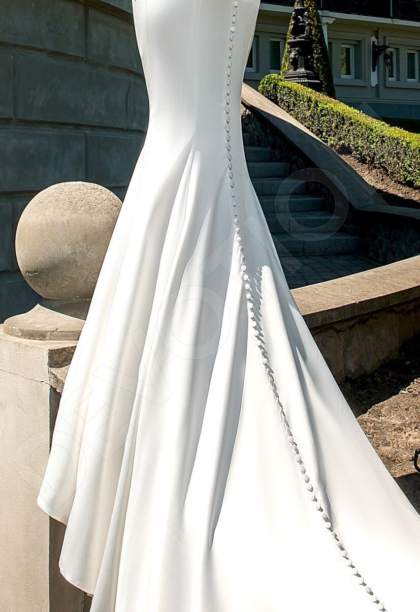 Luizella Trumpet/Mermaid Sweetheart Milk Cappuccino Wedding dress