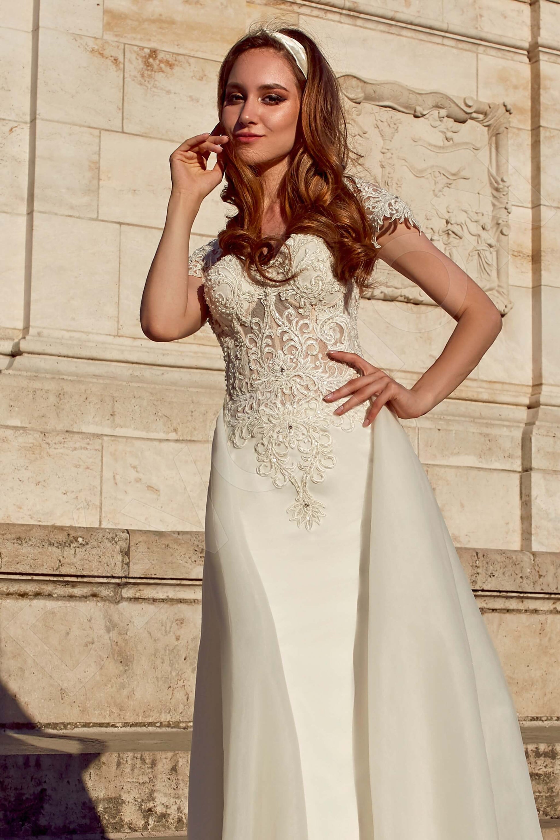 Helinda A-line Sweetheart Milk Wedding dress