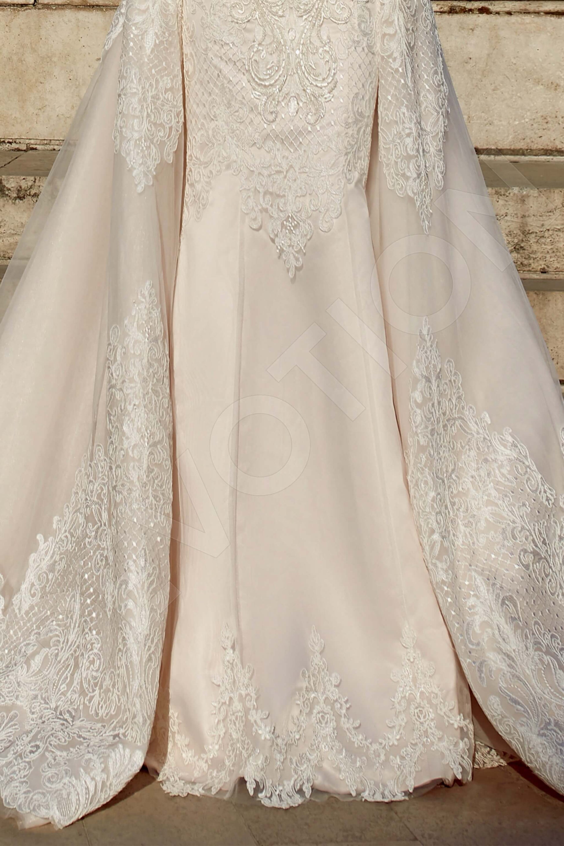 Luminara A-line Illusion Ivory Wedding dress