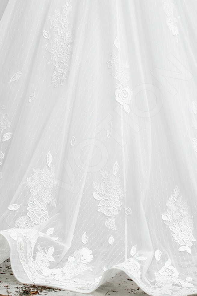 Philippa A-line Illusion Milk Wedding dress