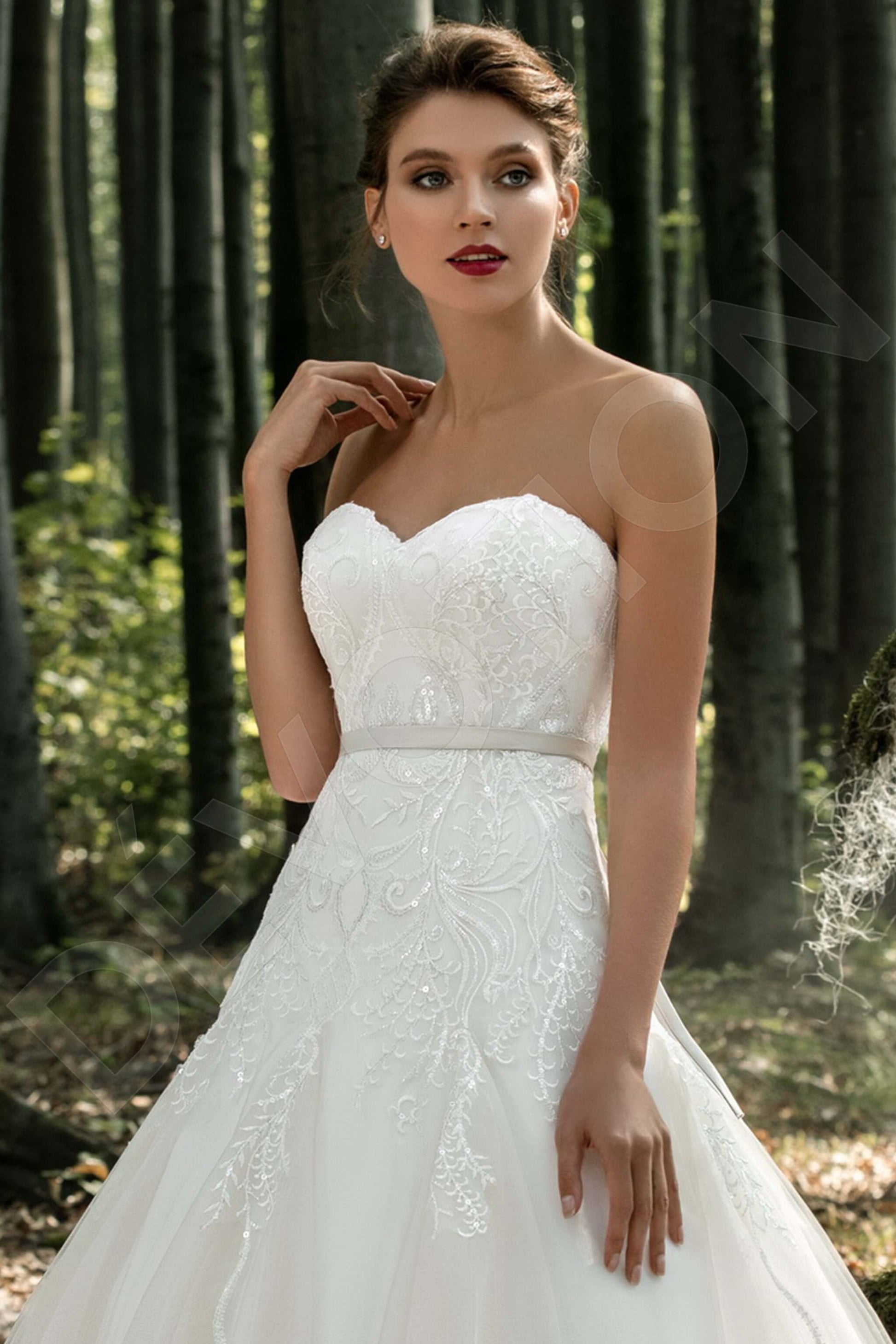 Jessamine A-line Sweetheart Milk Wedding dress