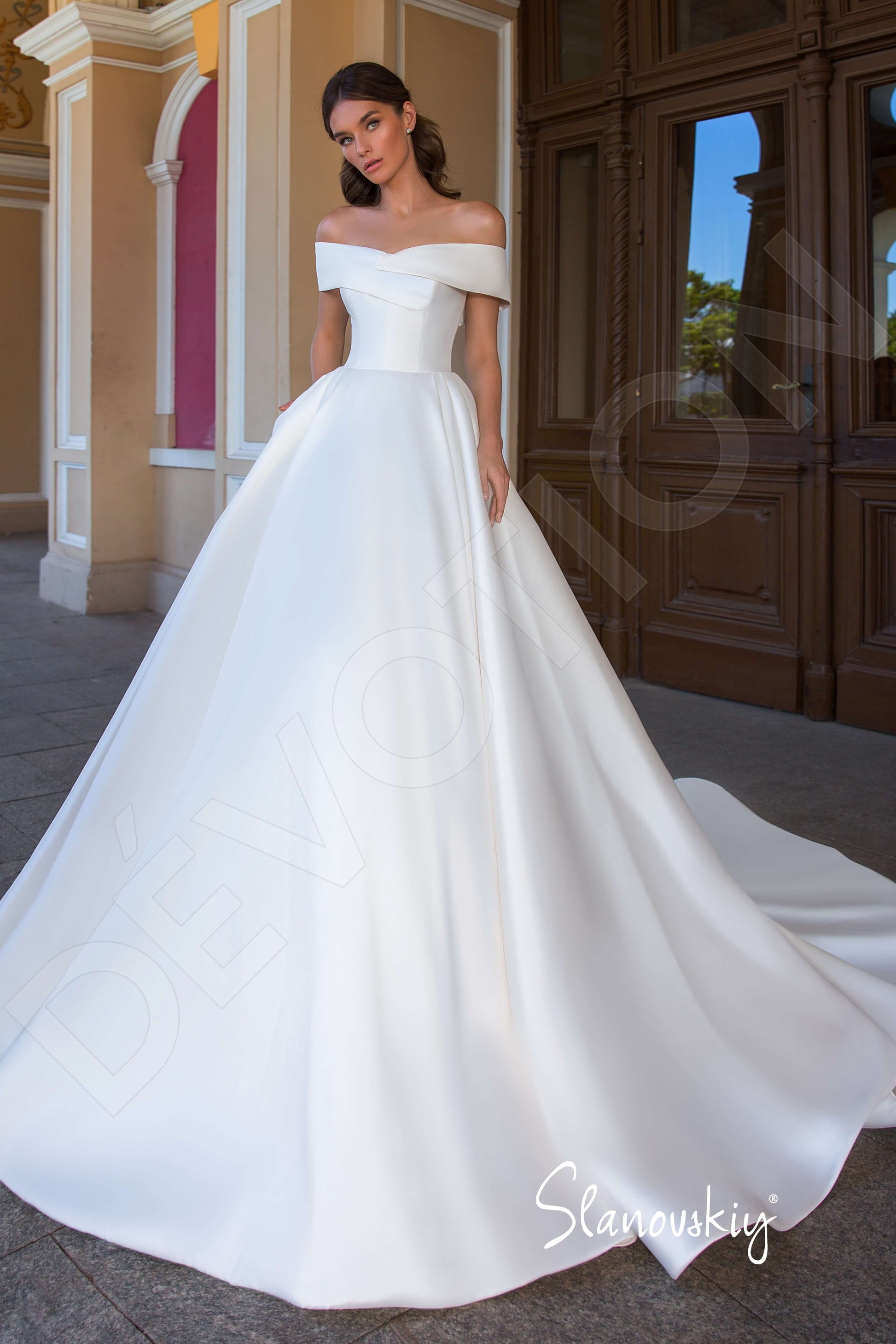 Nemira Princess/Ball Gown Off-shoulder/Drop shoulders Cream Wedding dress