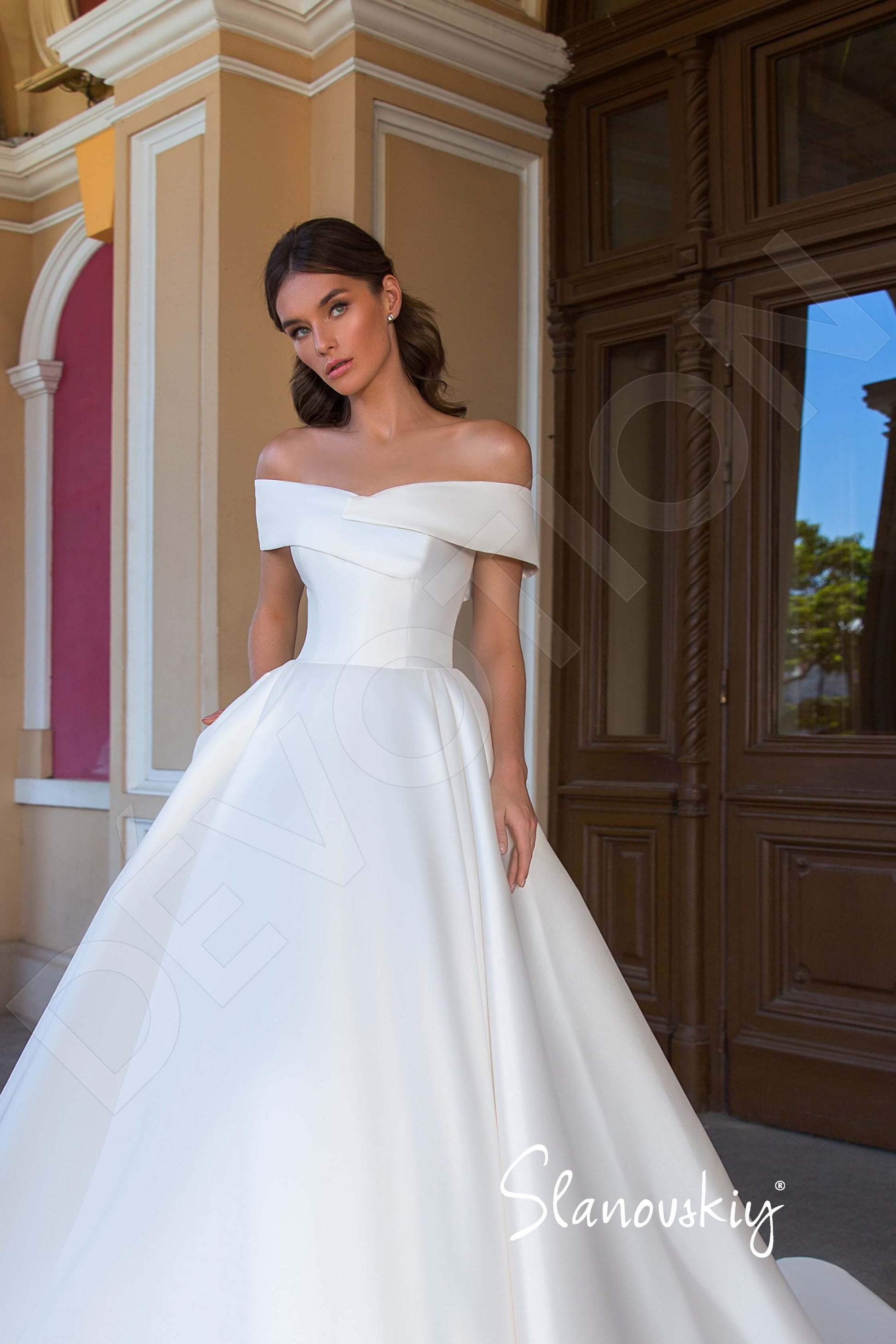 Nemira Princess/Ball Gown Off-shoulder/Drop shoulders Cream Wedding dress