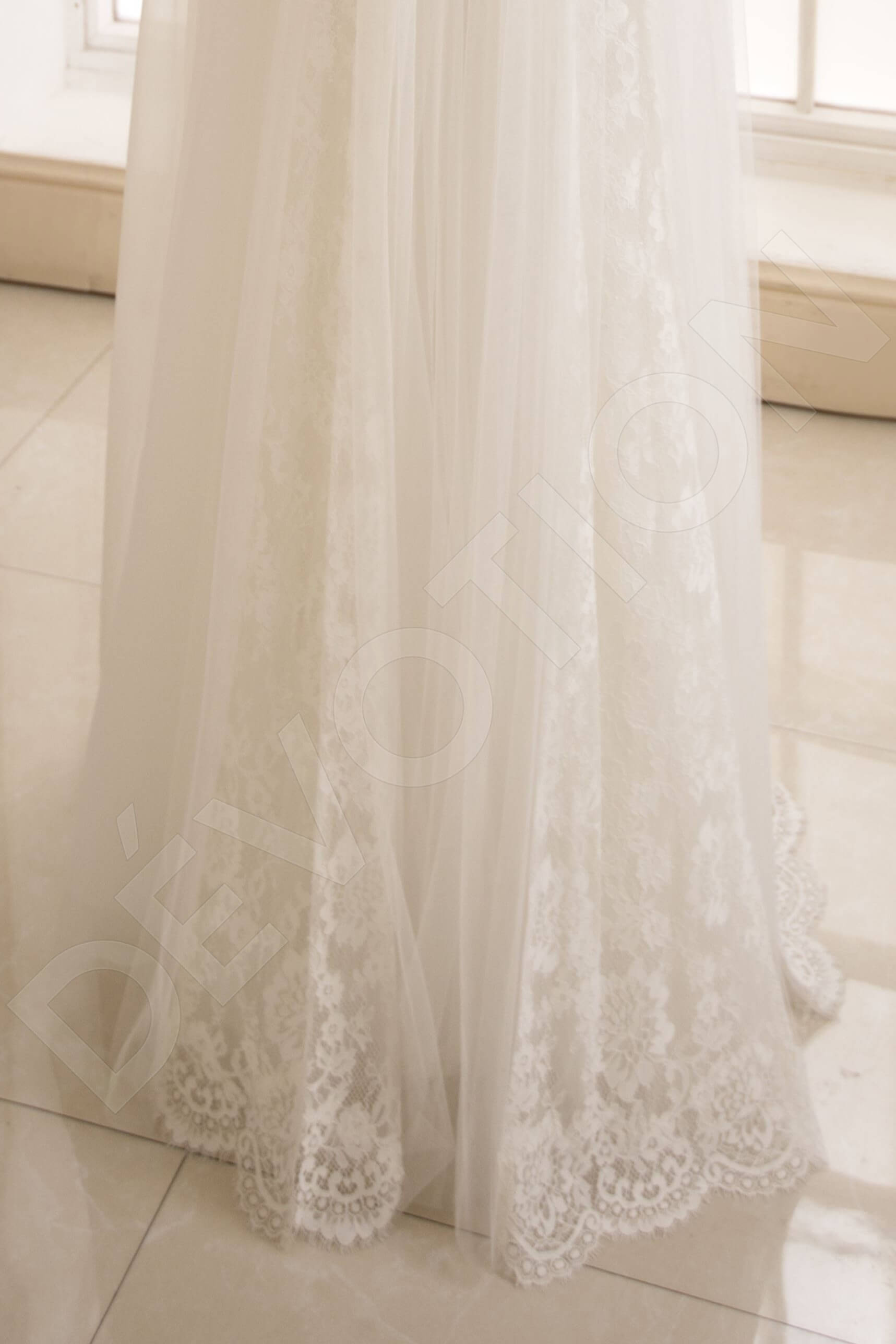 Berenice A-line V-neck Ivory Wedding dress