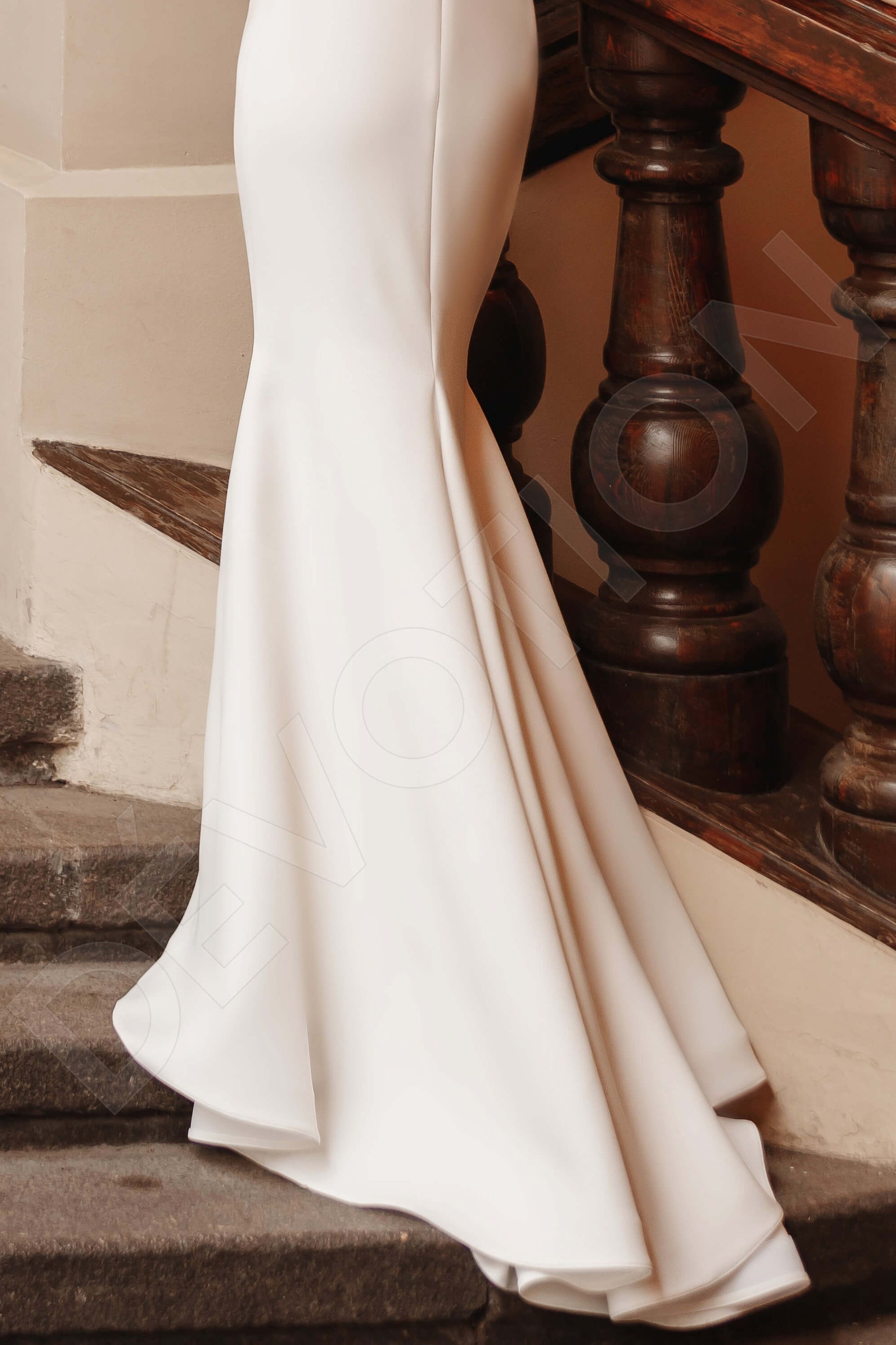 Myrica Trumpet/Mermaid Boat/Bateau Ivory Wedding dress