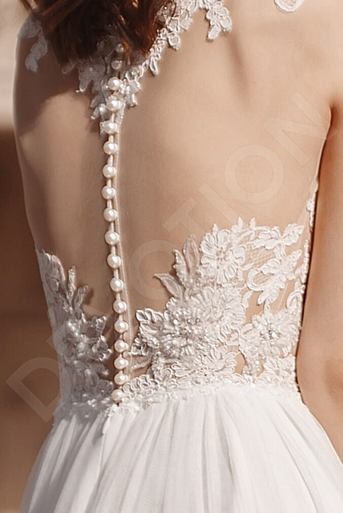 Freseri A-line Halter Ivory Wedding dress