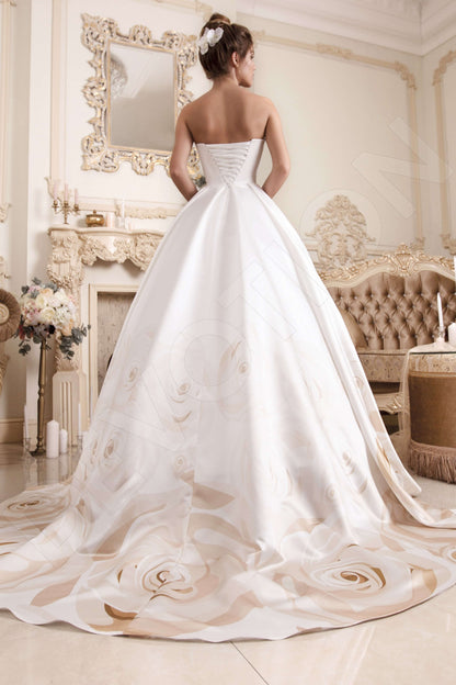 Mona Open back Princess/Ball Gown Sleeveless Wedding Dress Back