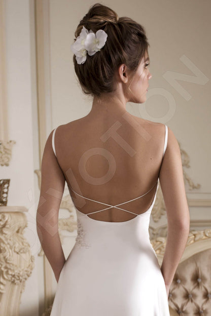 Gusta Criss cross back A-line Straps Wedding Dress 7