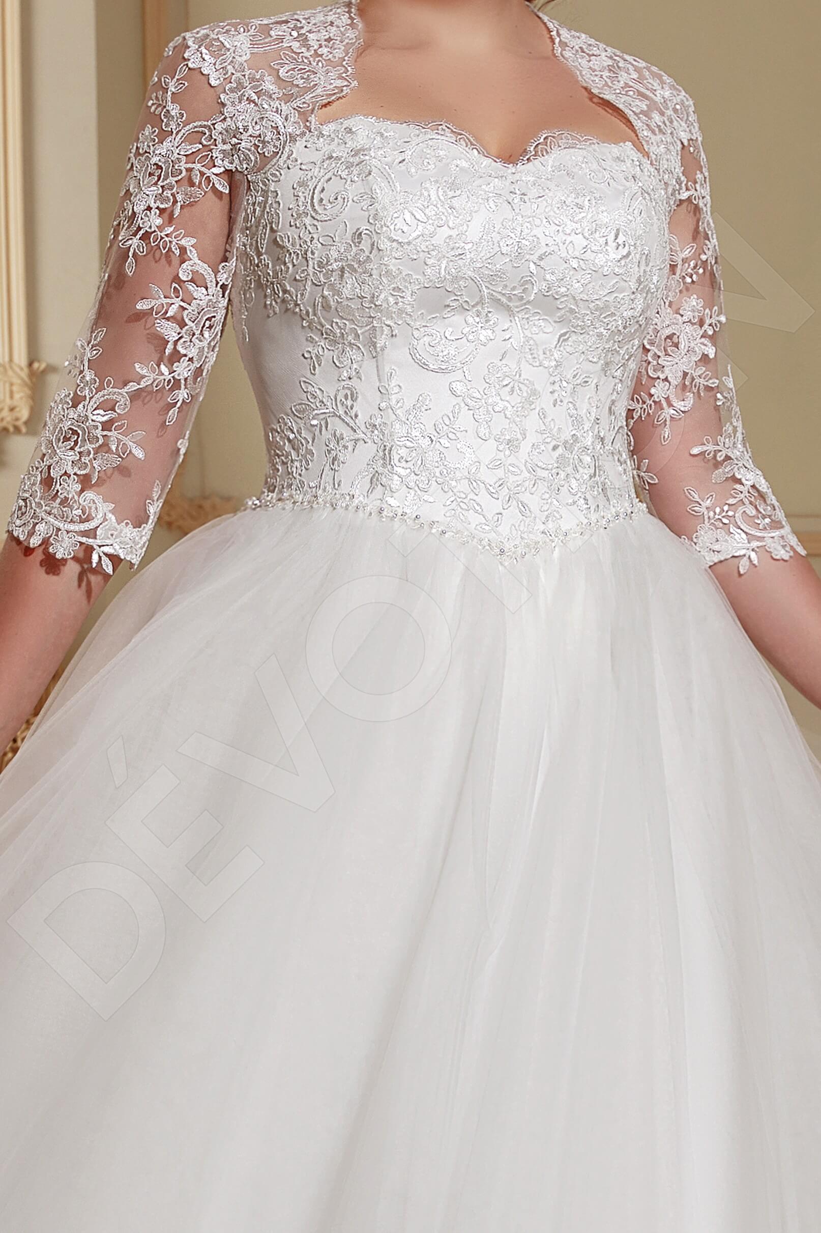 Orrie Princess/Ball Gown Queen Anne Milk Wedding dress