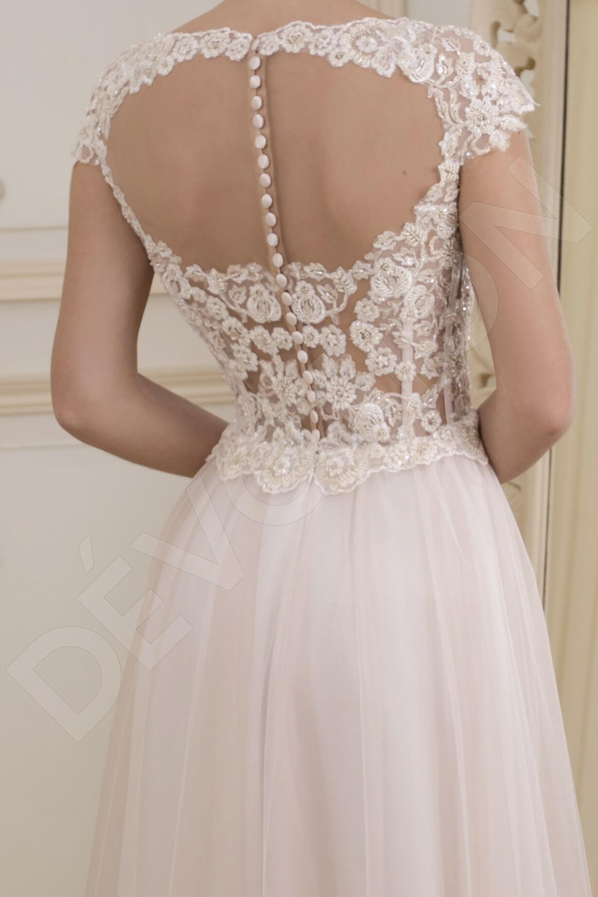 Lainie A-line Sweetheart Nude Wedding dress