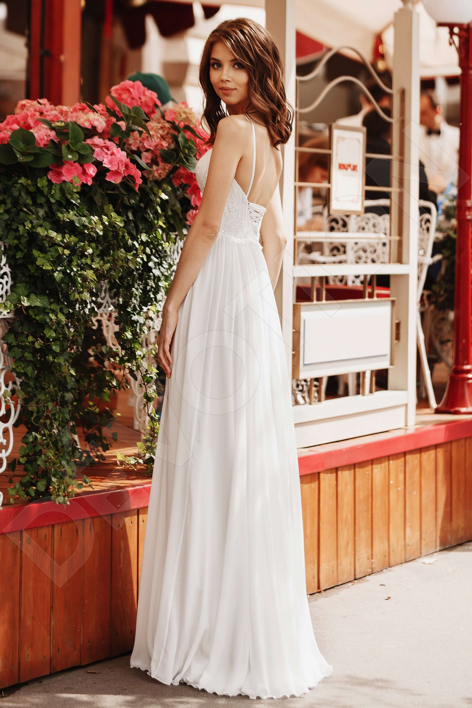 Dayana A-line Sweetheart Milk Wedding dress