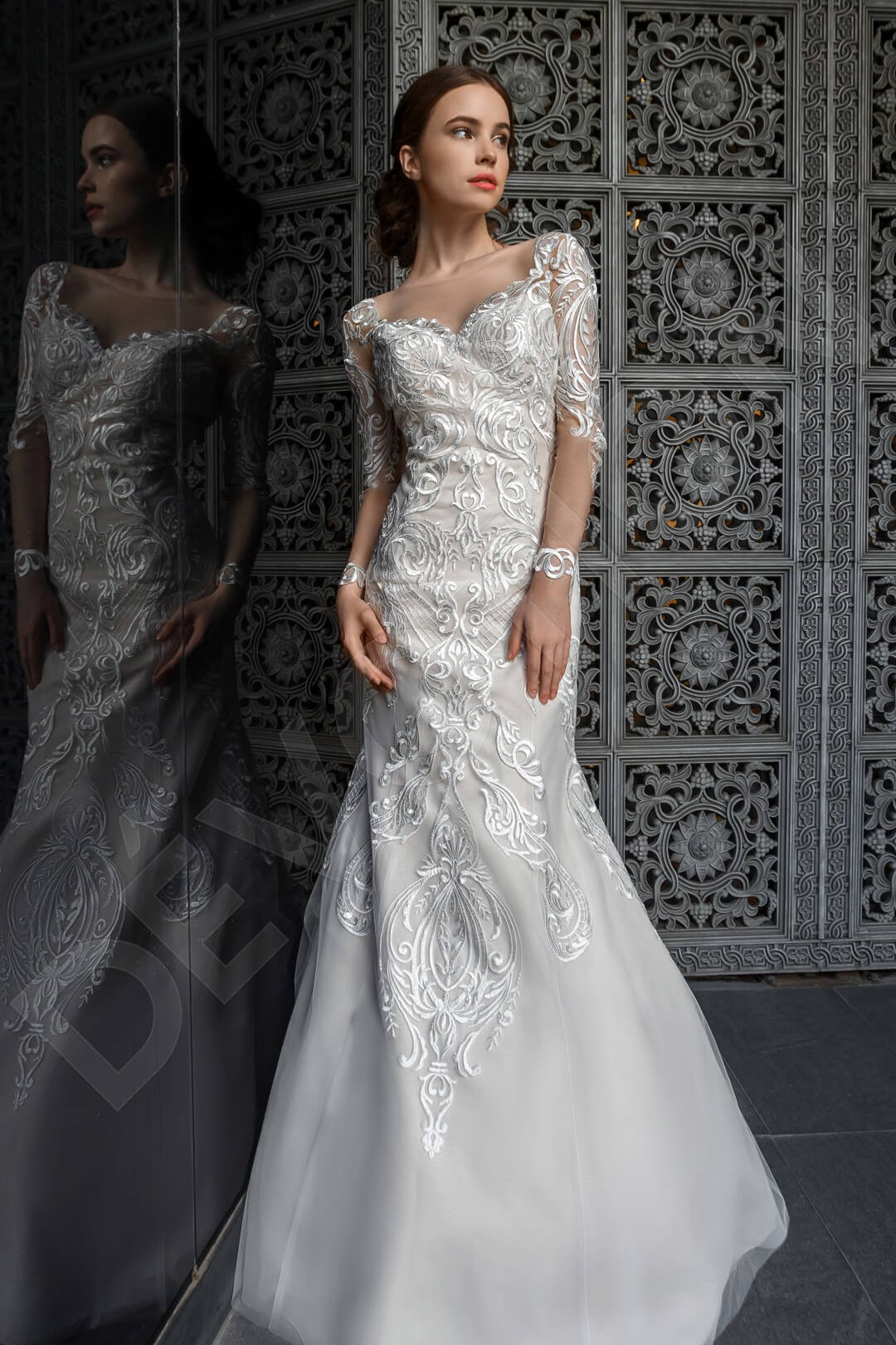 Sitala Trumpet/Mermaid Sweetheart Nude Wedding dress