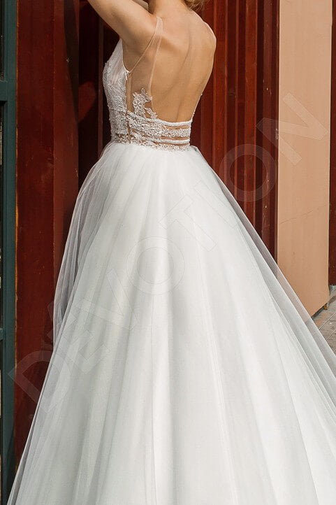 Mitena A-line Illusion Ivory Wedding dress