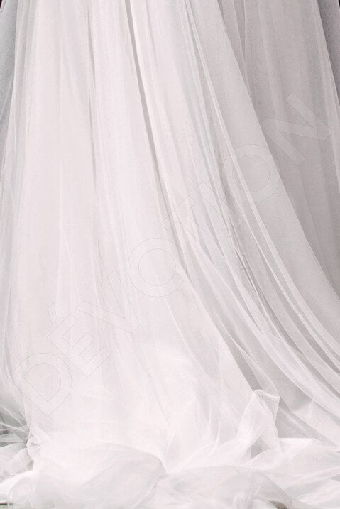 Michele A-line Illusion Milk Wedding dress