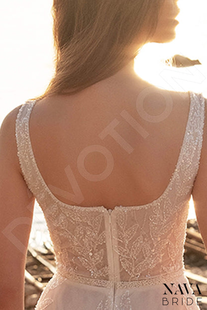 Ariana Open back A-line Straps Wedding Dress 5