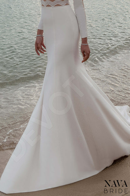 Brielle Open back Trumpet/Mermaid Long sleeve Wedding Dress 5