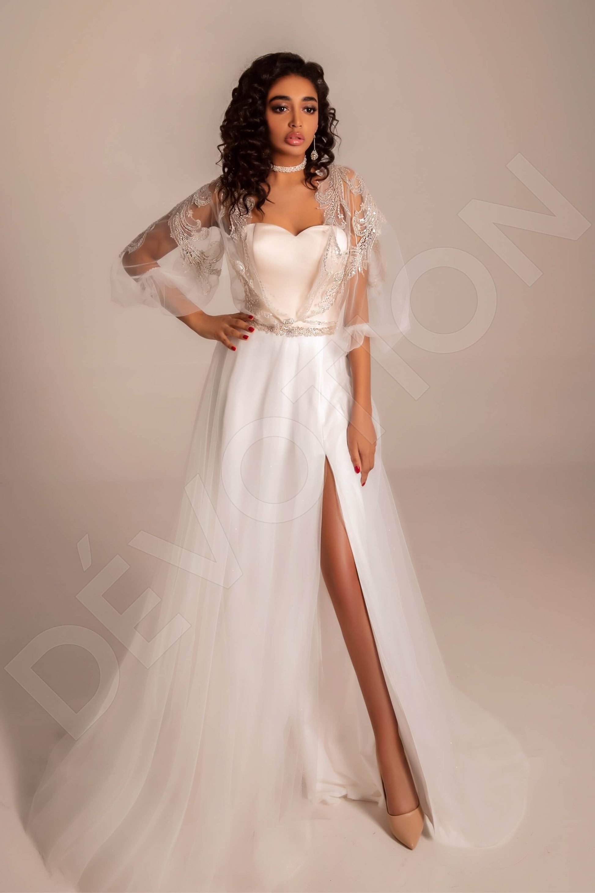 Ciarina A-line Sweetheart Ivory Carne Wedding dress