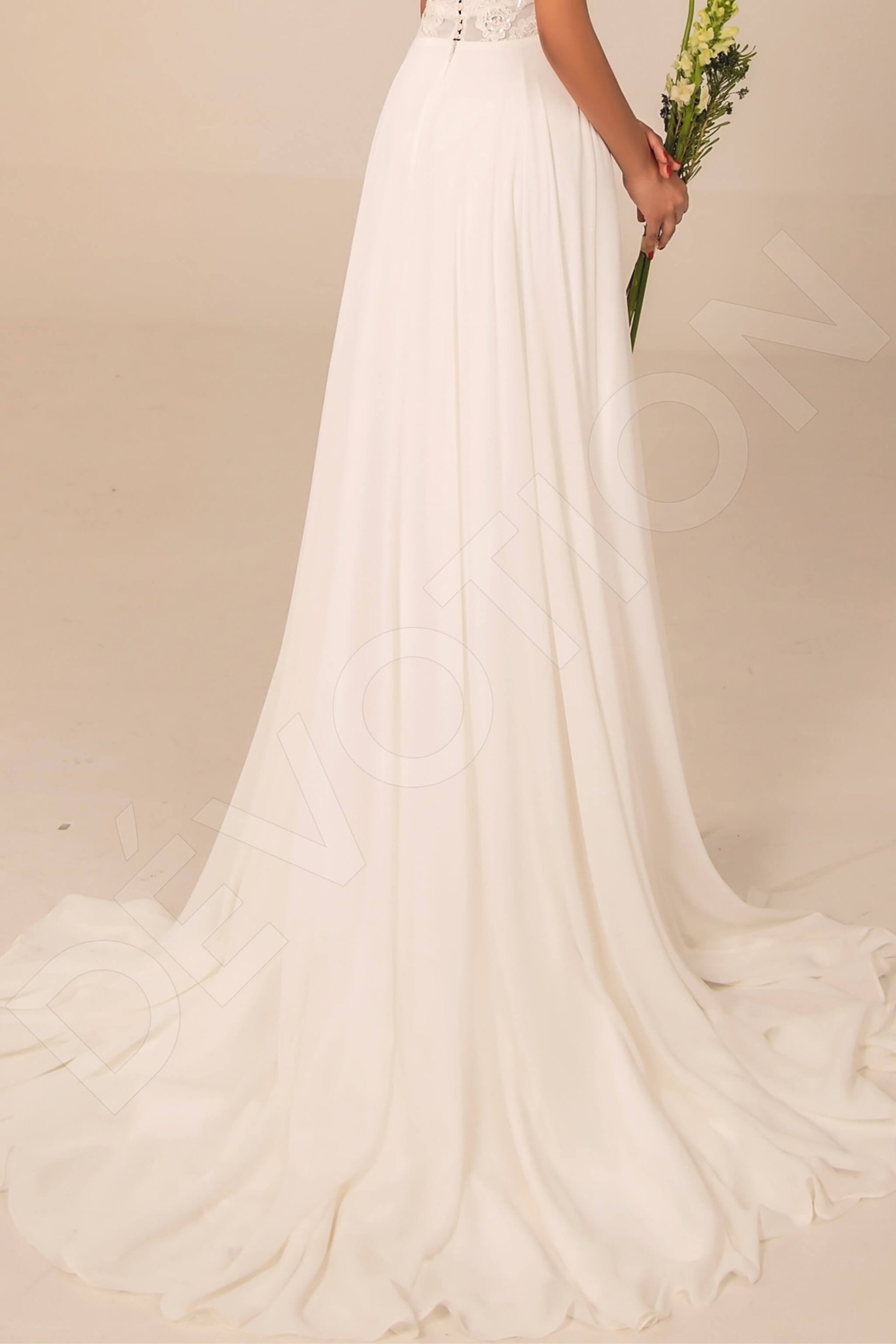 Mireya A-line V-neck White Wedding dress