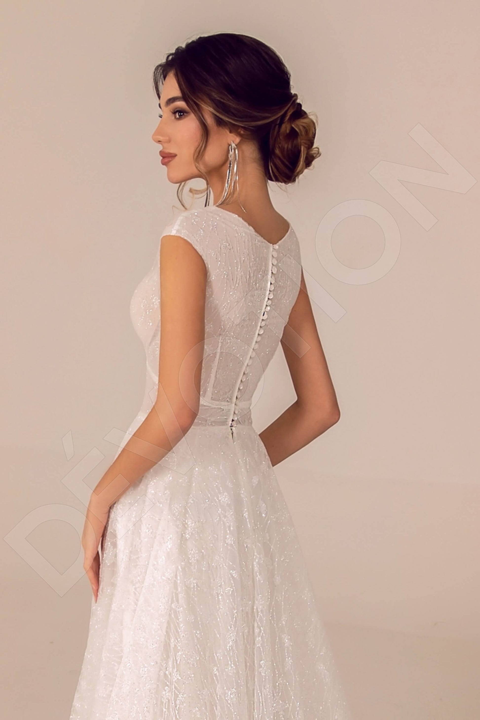 Rosalina A-line V-neck Ivory Wedding dress