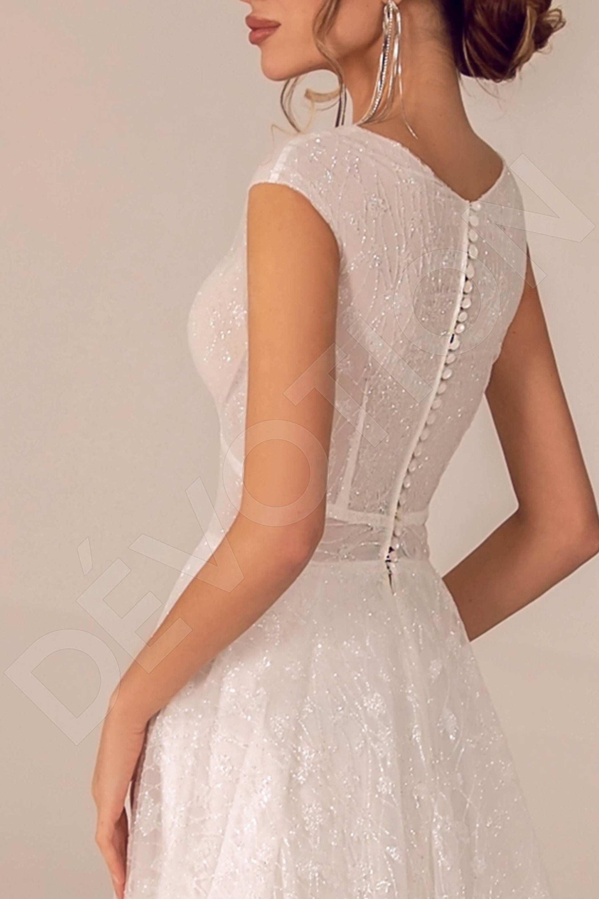 Rosalina A-line V-neck Ivory Wedding dress