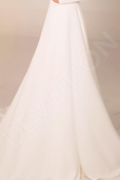 Theresa Open back A-line Long sleeve Wedding Dress 7