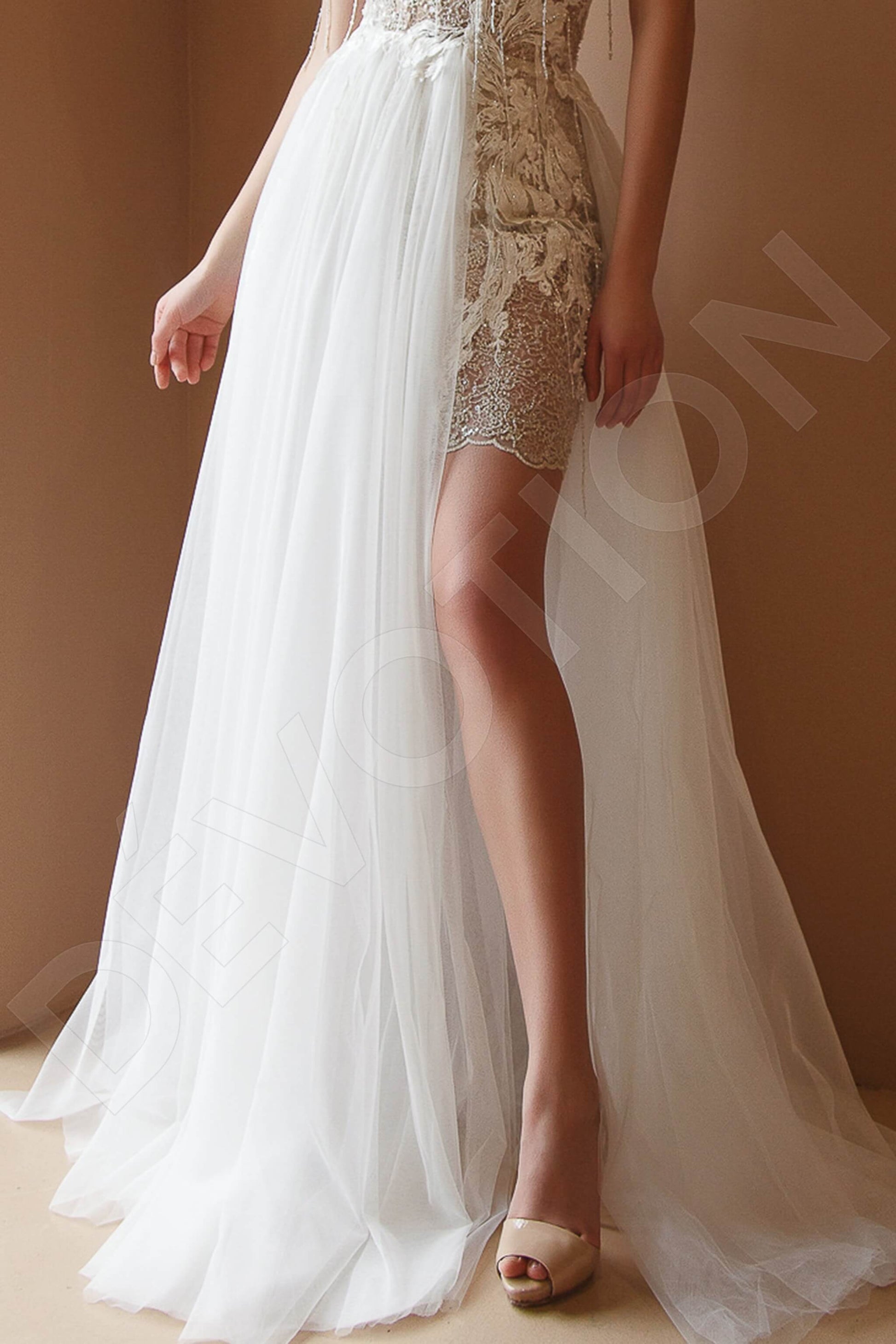 Davia A-line Sweetheart Milk Wedding dress