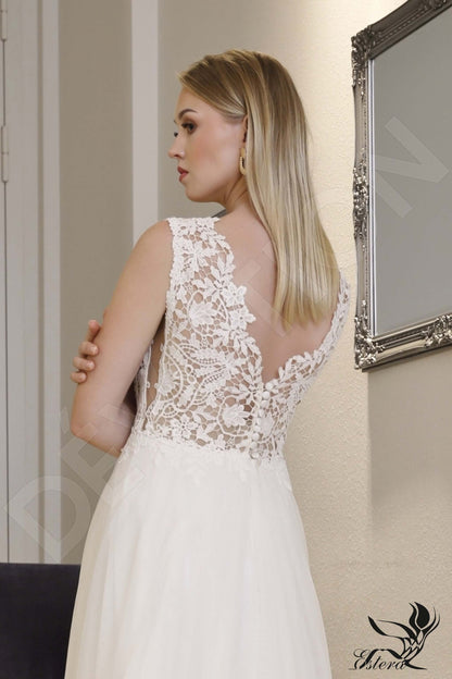 Patrizia Open back A-line Sleeveless Wedding Dress 4