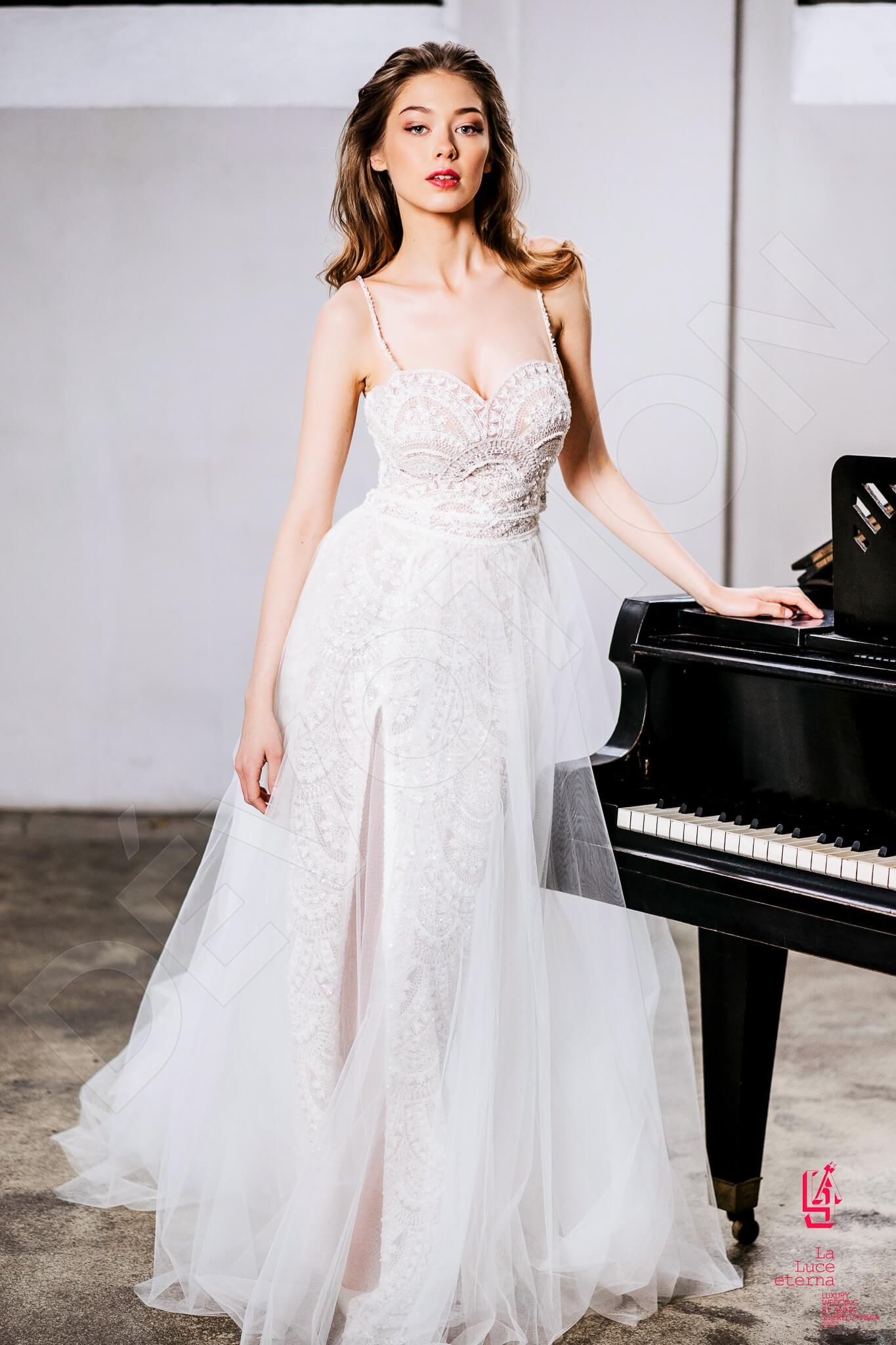 Astonia A-line Sweetheart Ivory Nude Wedding dress