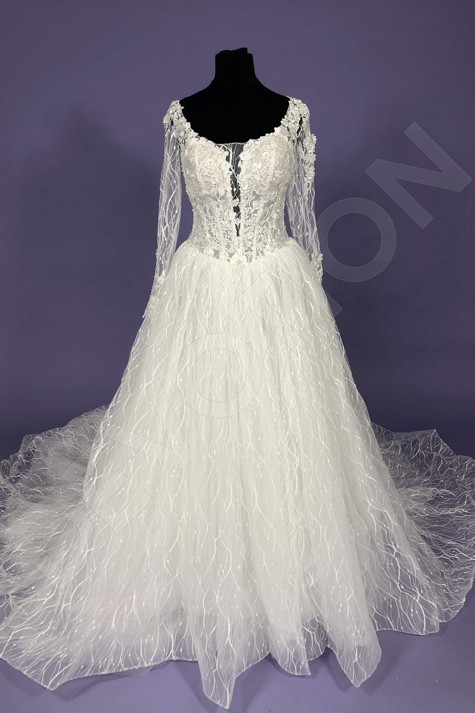 Nadina Princess/Ball Gown Scoop Milk Wedding dress