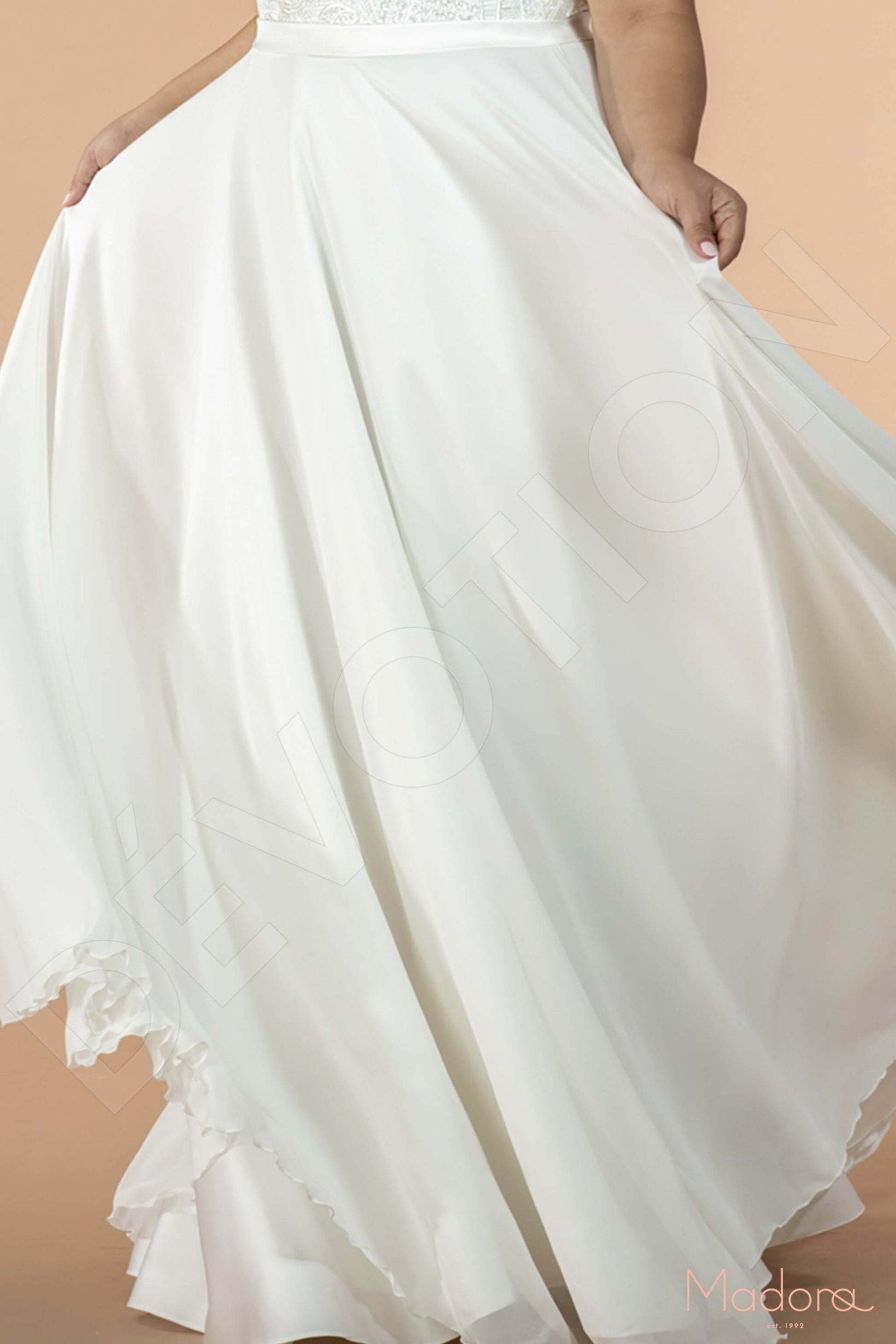 Calliope A-line V-neck Ivory Wedding dress