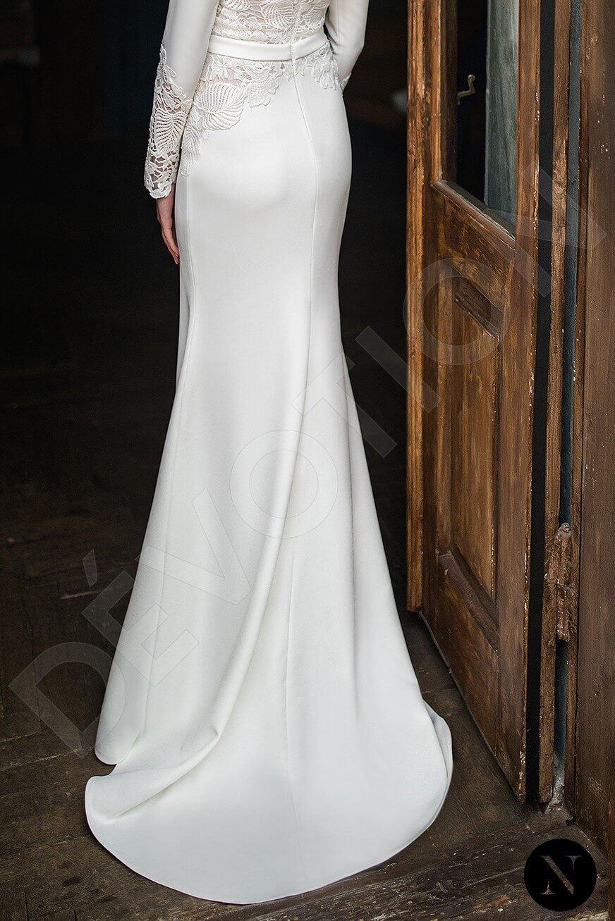 Abigail Trumpet/Mermaid Illusion Milk Wedding dress