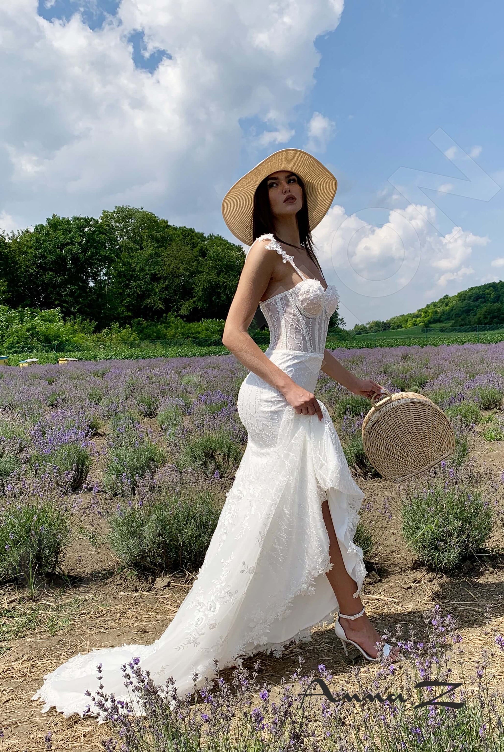 Valerie Trumpet/Mermaid Sweetheart Ivory Wedding dress