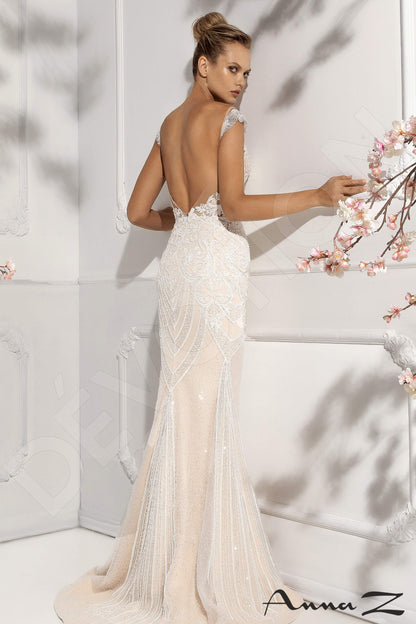 Rosie Open back Trumpet/Mermaid Sleeveless Wedding Dress 4