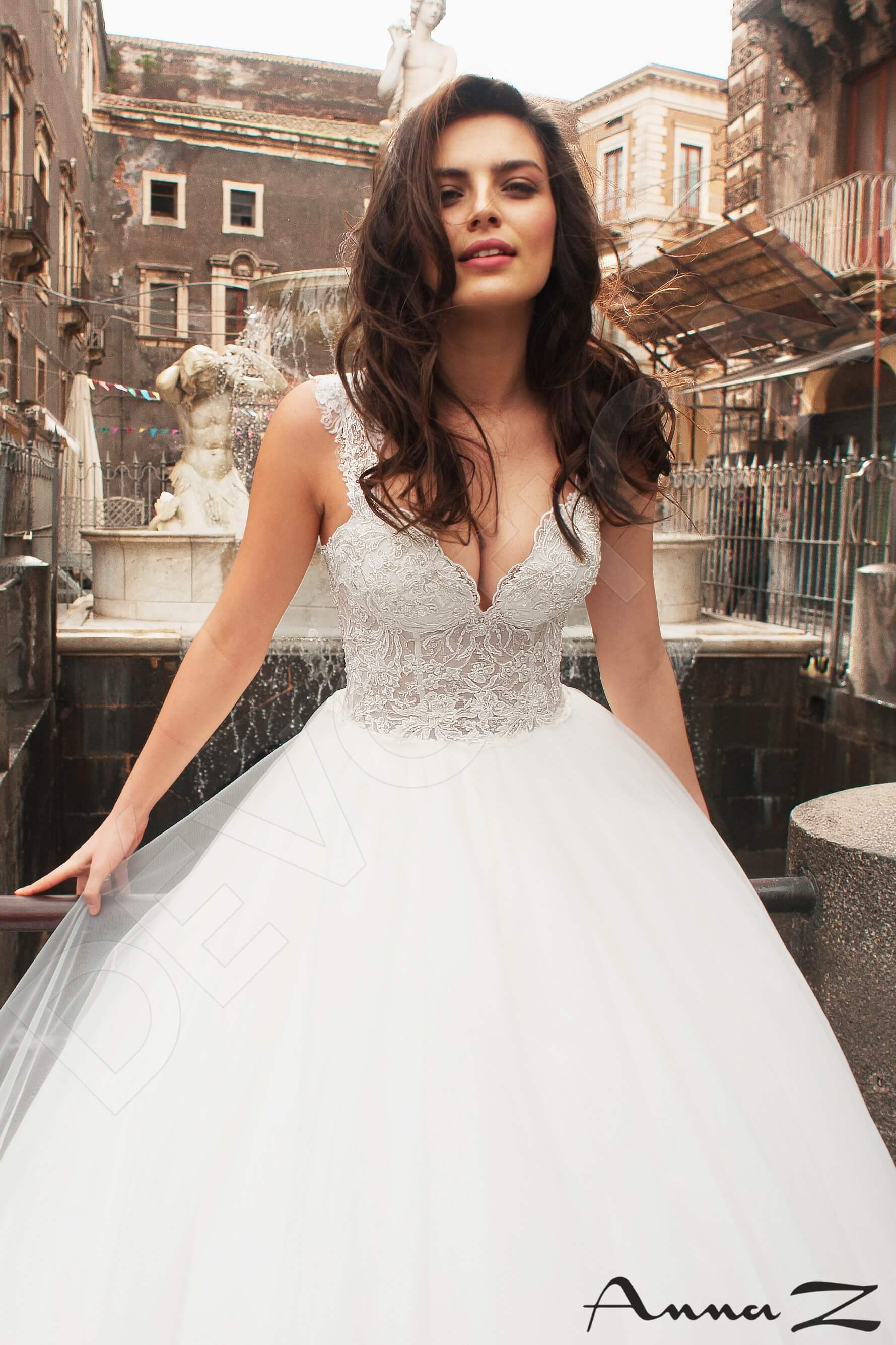 Orinne Princess/Ball Gown V-neck Ivory Wedding dress