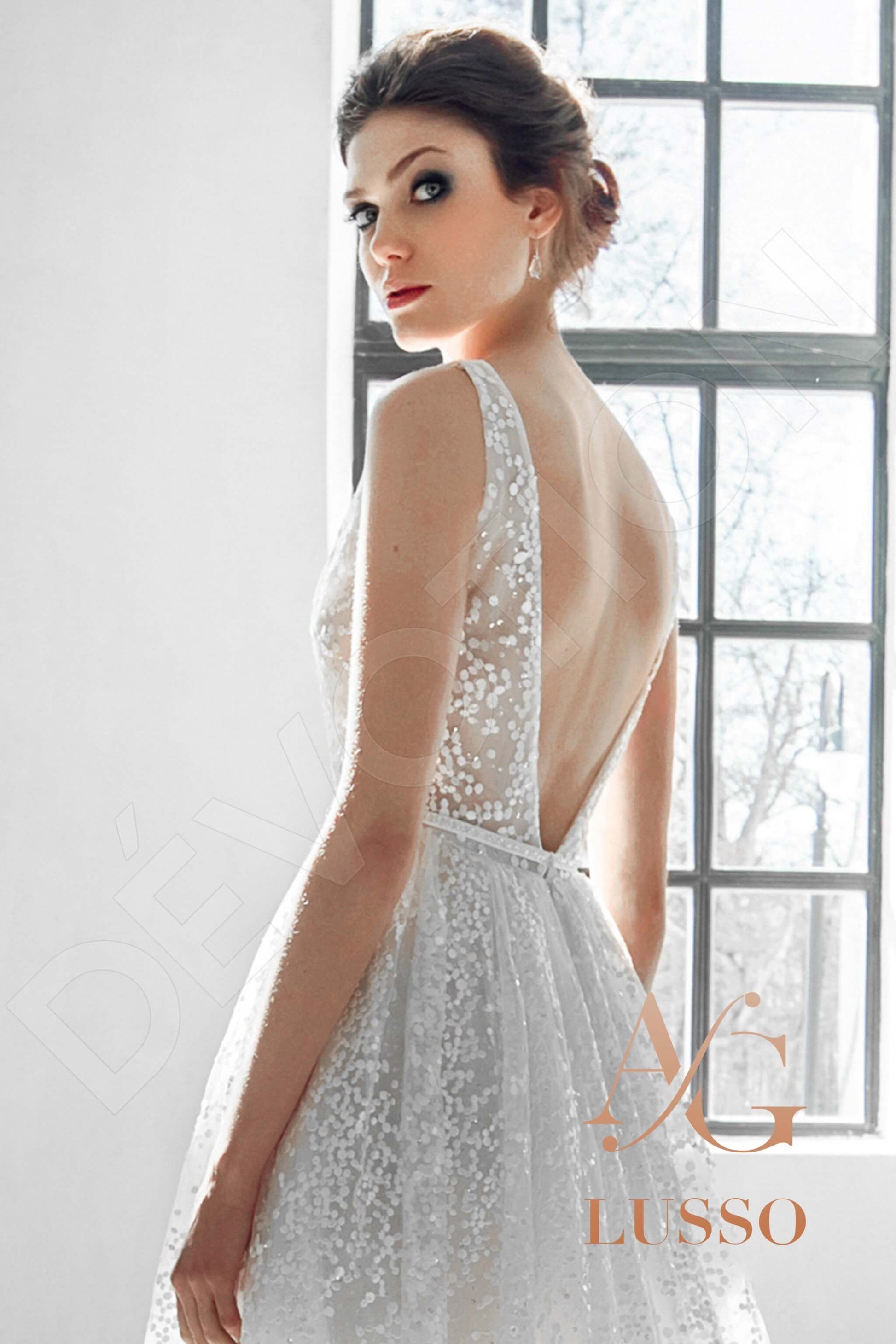 Sicily A-line Scoop Mediumivory Wedding dress