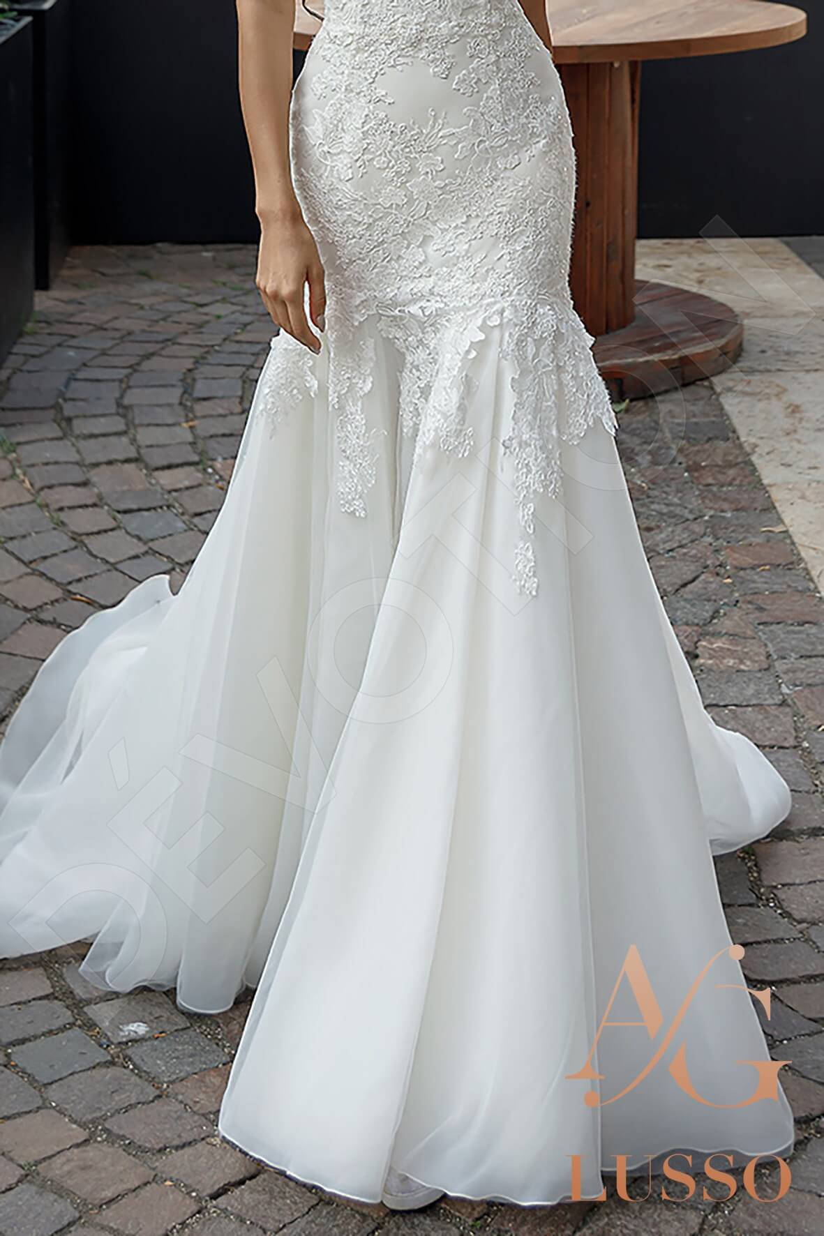 Fotini Trumpet/Mermaid V-neck Ivory Wedding dress