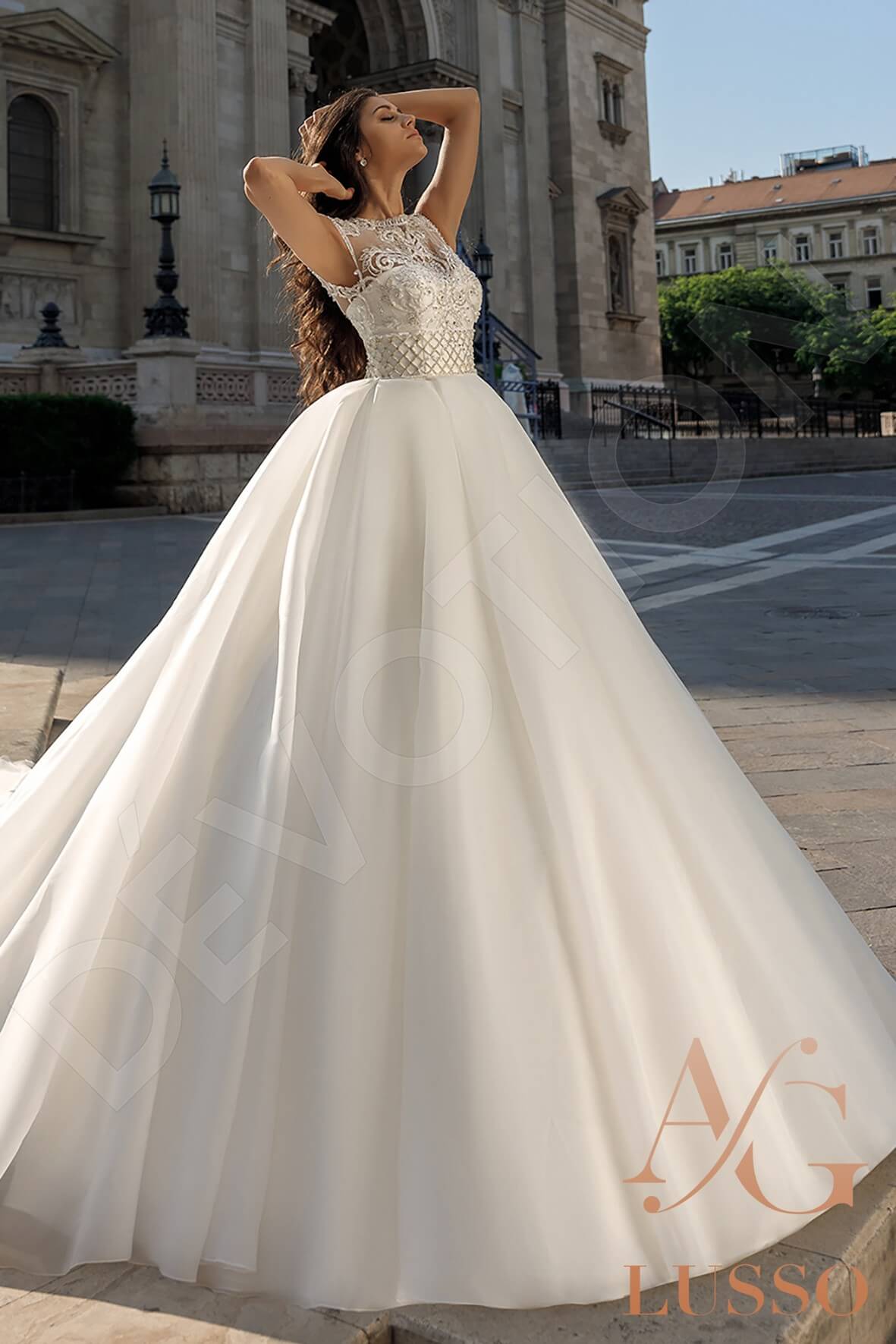 Marika Princess/Ball Gown Jewel Ivory Wedding dress