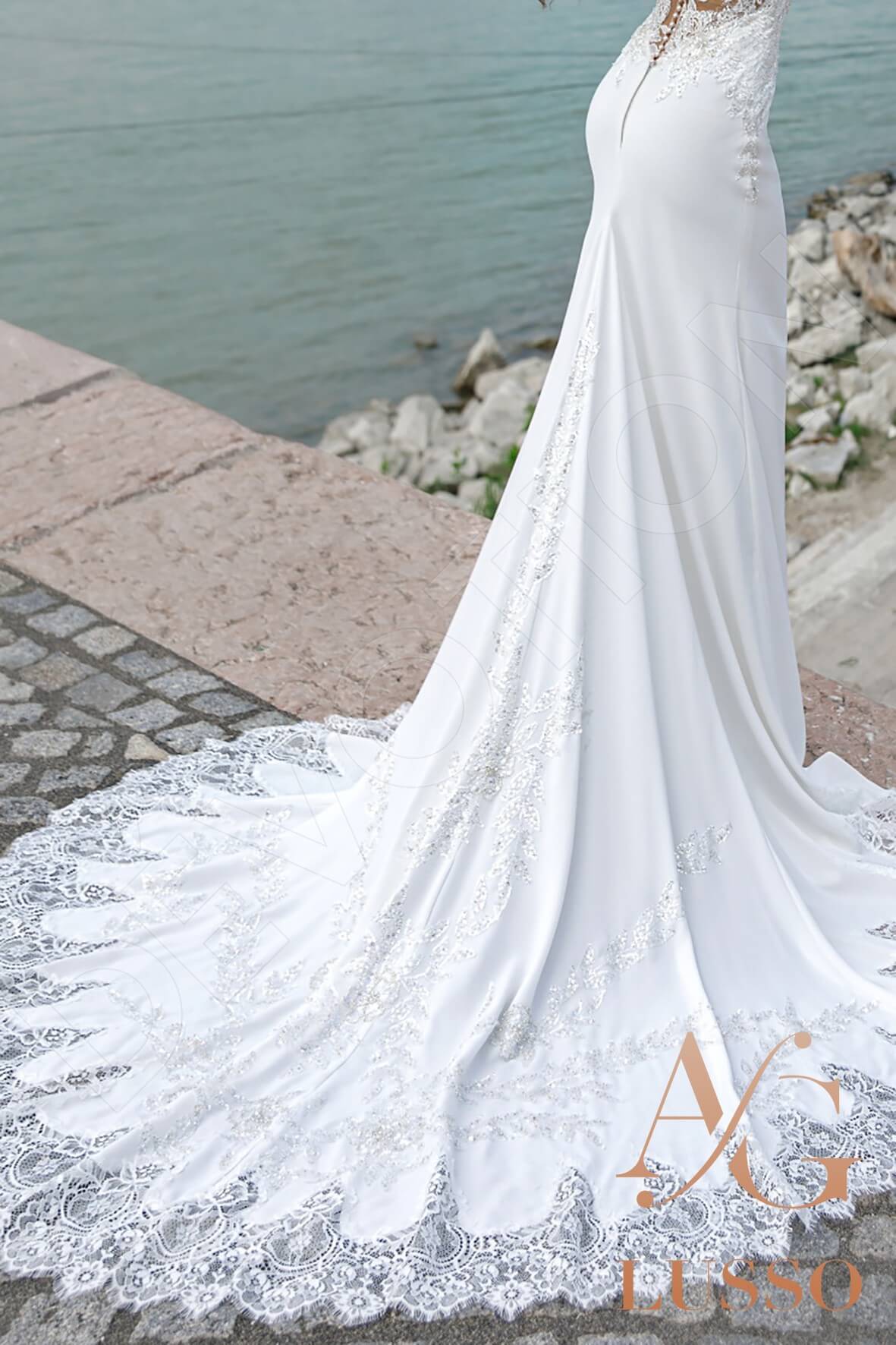 Raegan Trumpet/Mermaid Illusion Ivory Wedding dress