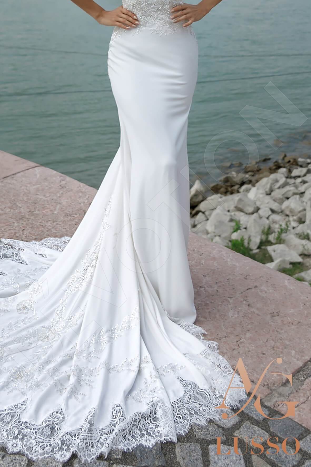 Raegan Trumpet/Mermaid Illusion Ivory Wedding dress