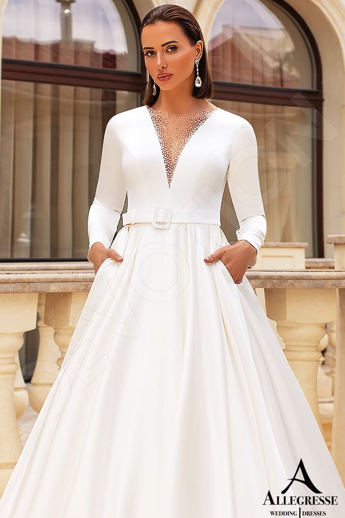 Volettina Princess/Ball Gown Illusion Milk Wedding dress