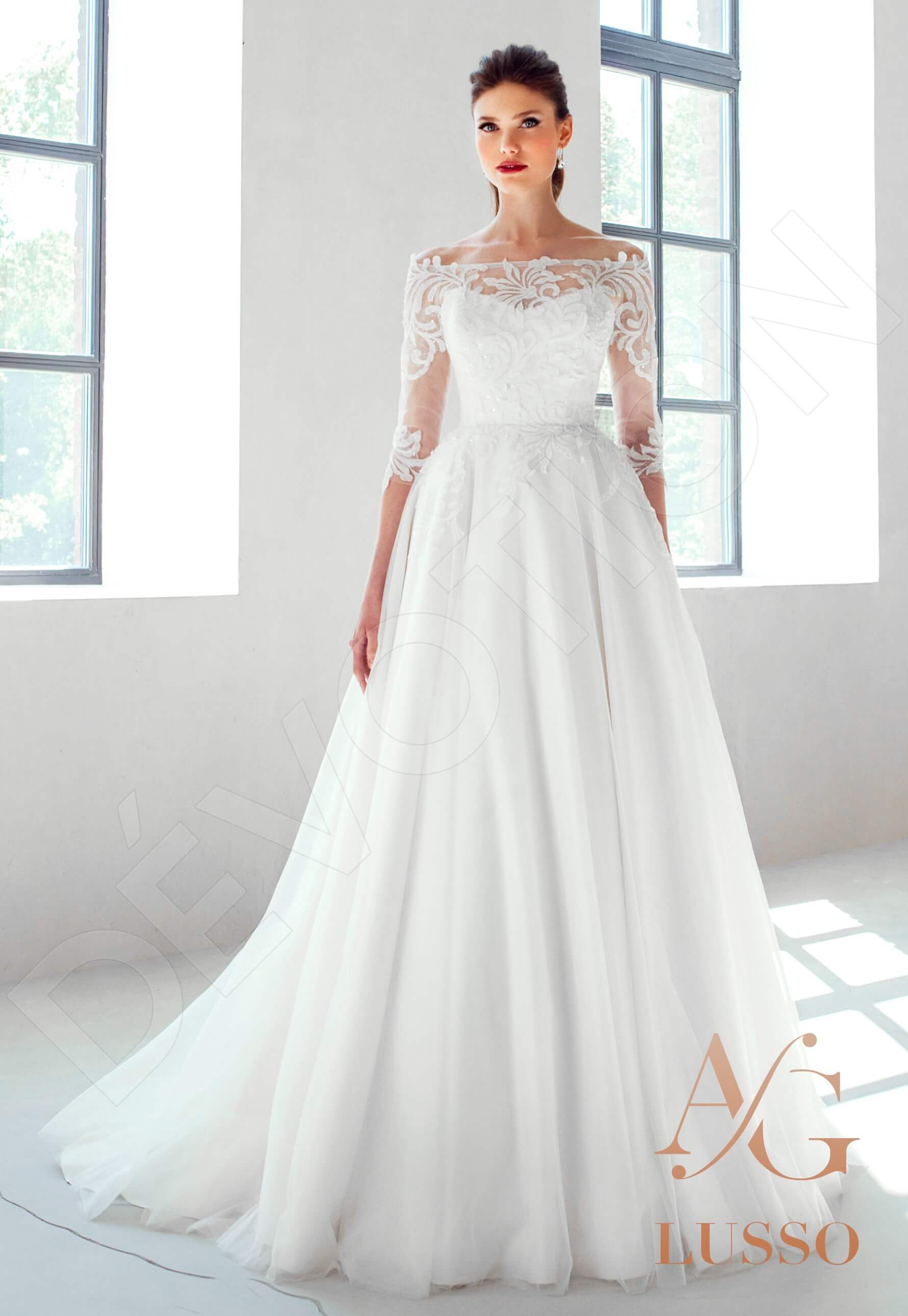 Sandina A-line Off-shoulder/Drop shoulders Lightivory Mediumivory Wedding dress