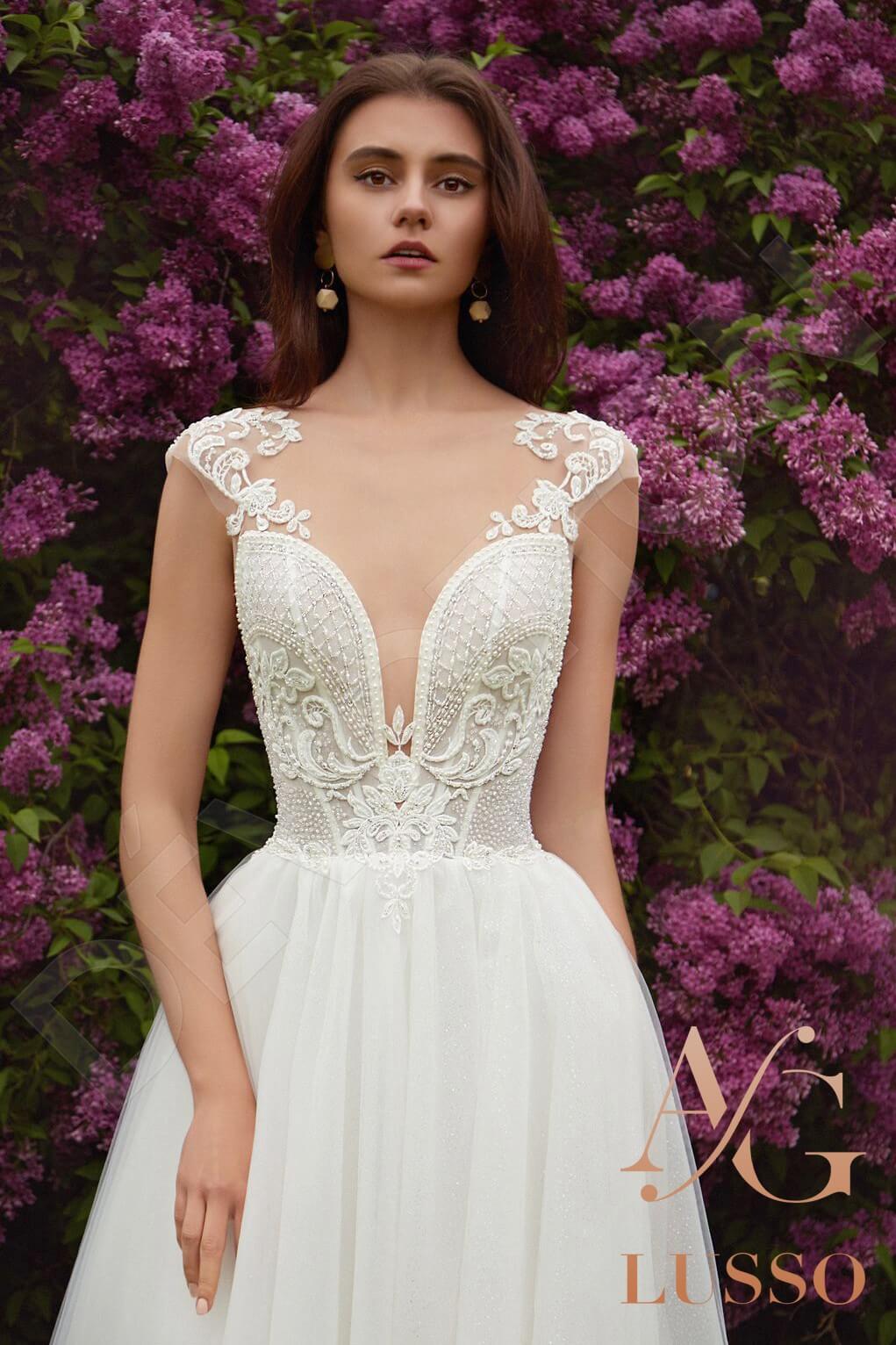 Maureli A-line Illusion Milk Wedding dress