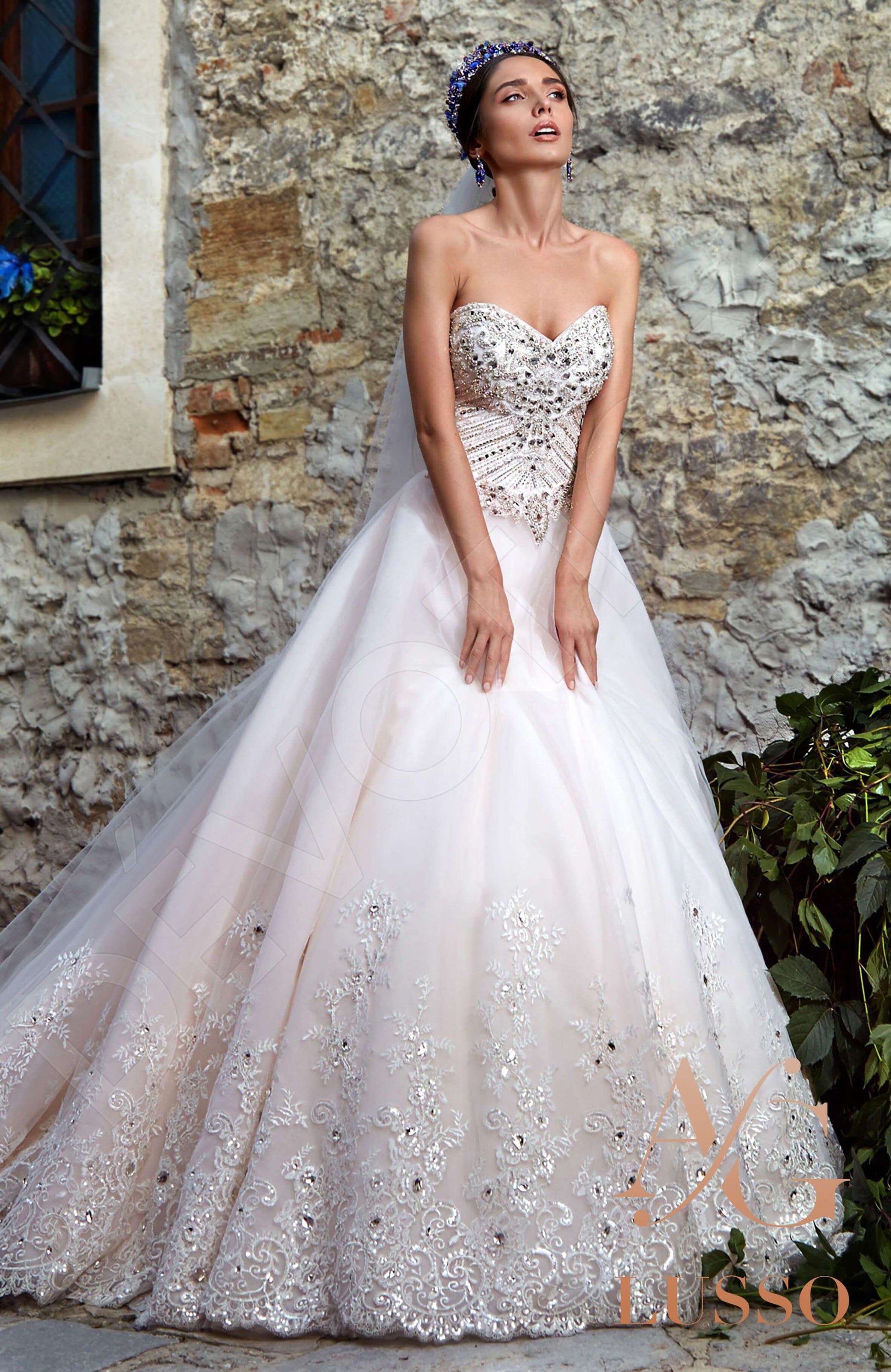 Rigarda A-line Sweetheart White Wedding dress