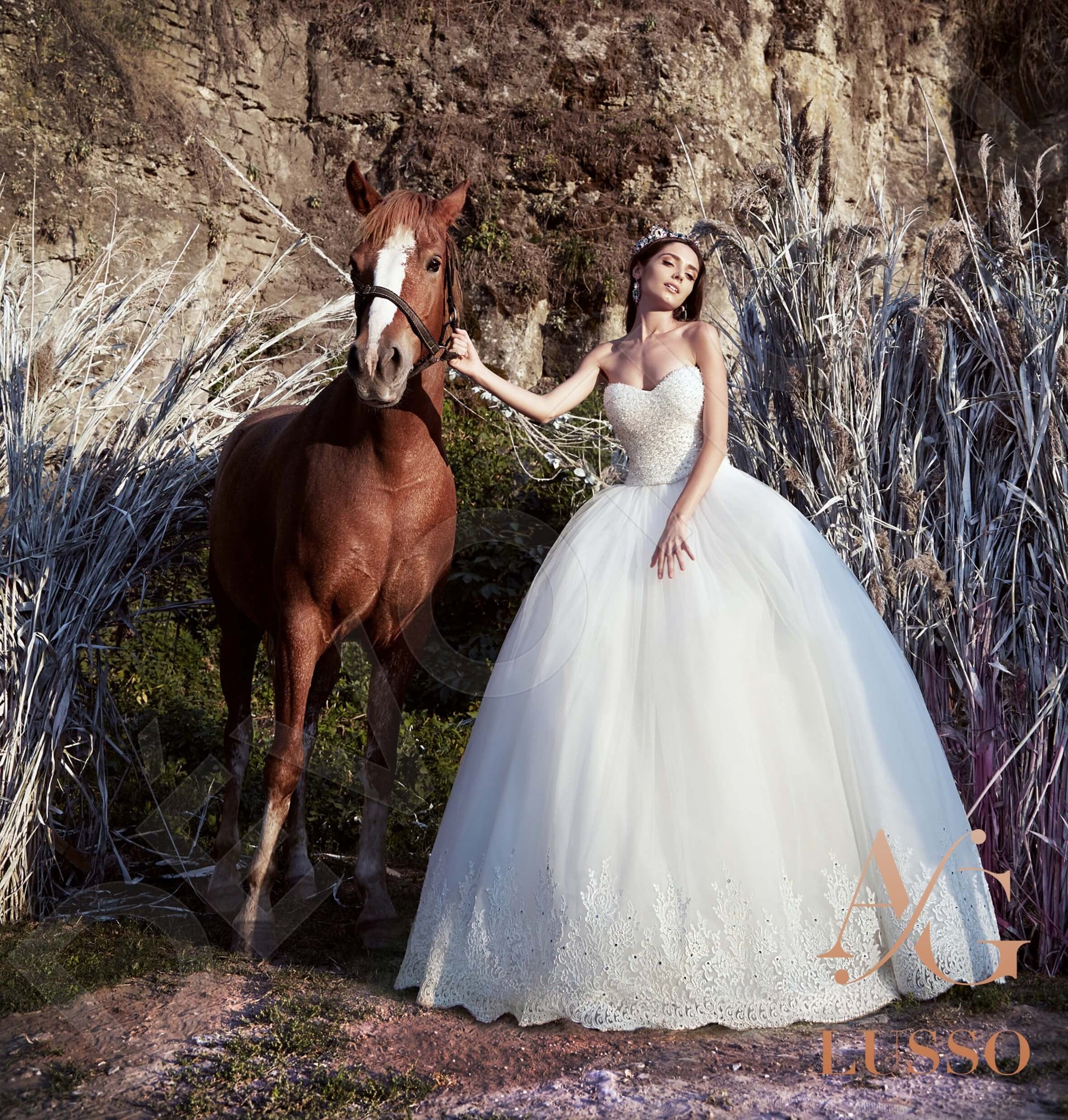 Teresia Princess/Ball Gown Sweetheart White Wedding dress