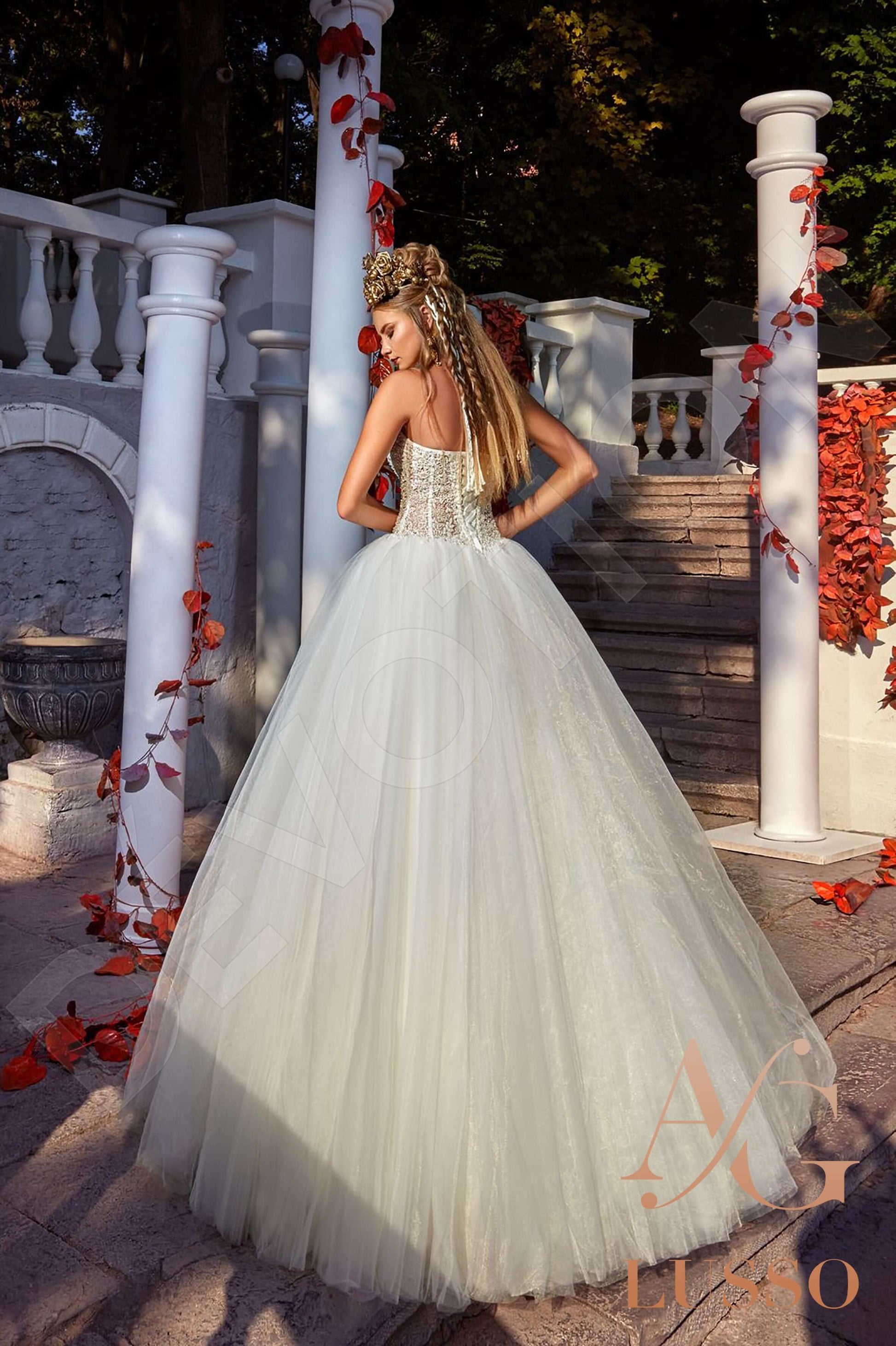 Maudina Princess/Ball Gown Sweetheart Milk Wedding dress